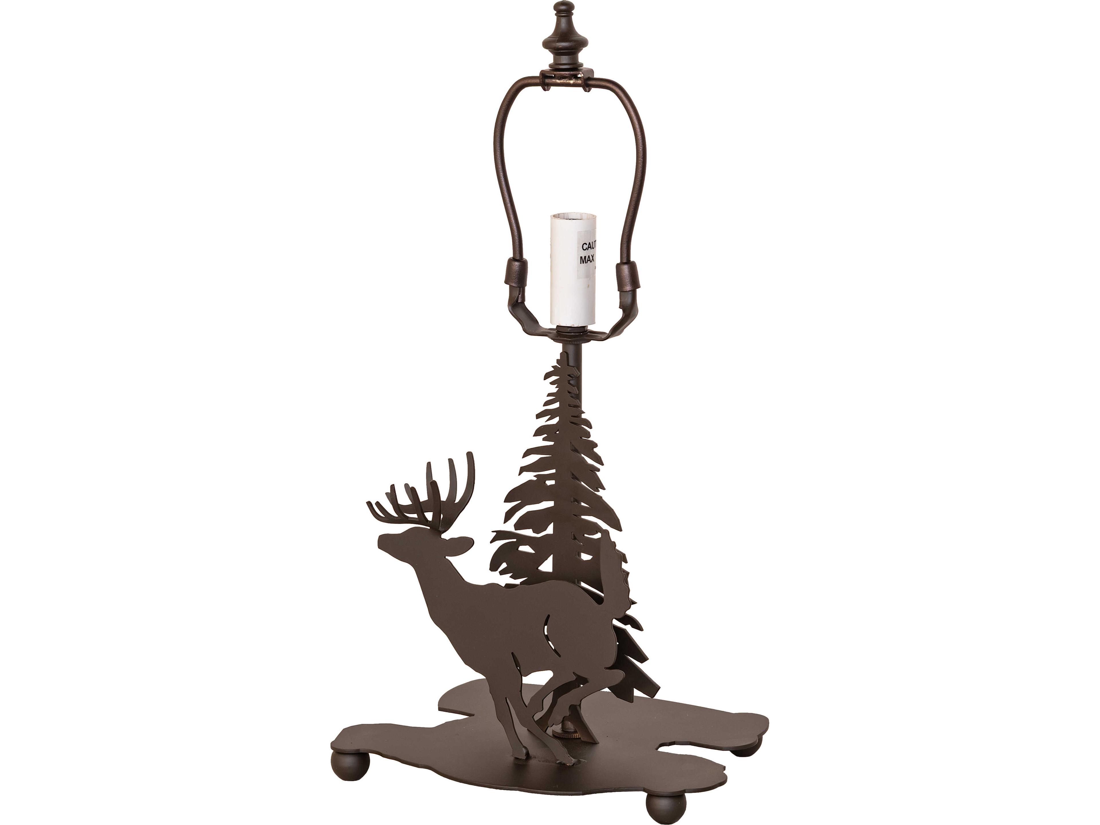 Lone Deer Oil Rubbed Bronze 1-Light Table Lamp