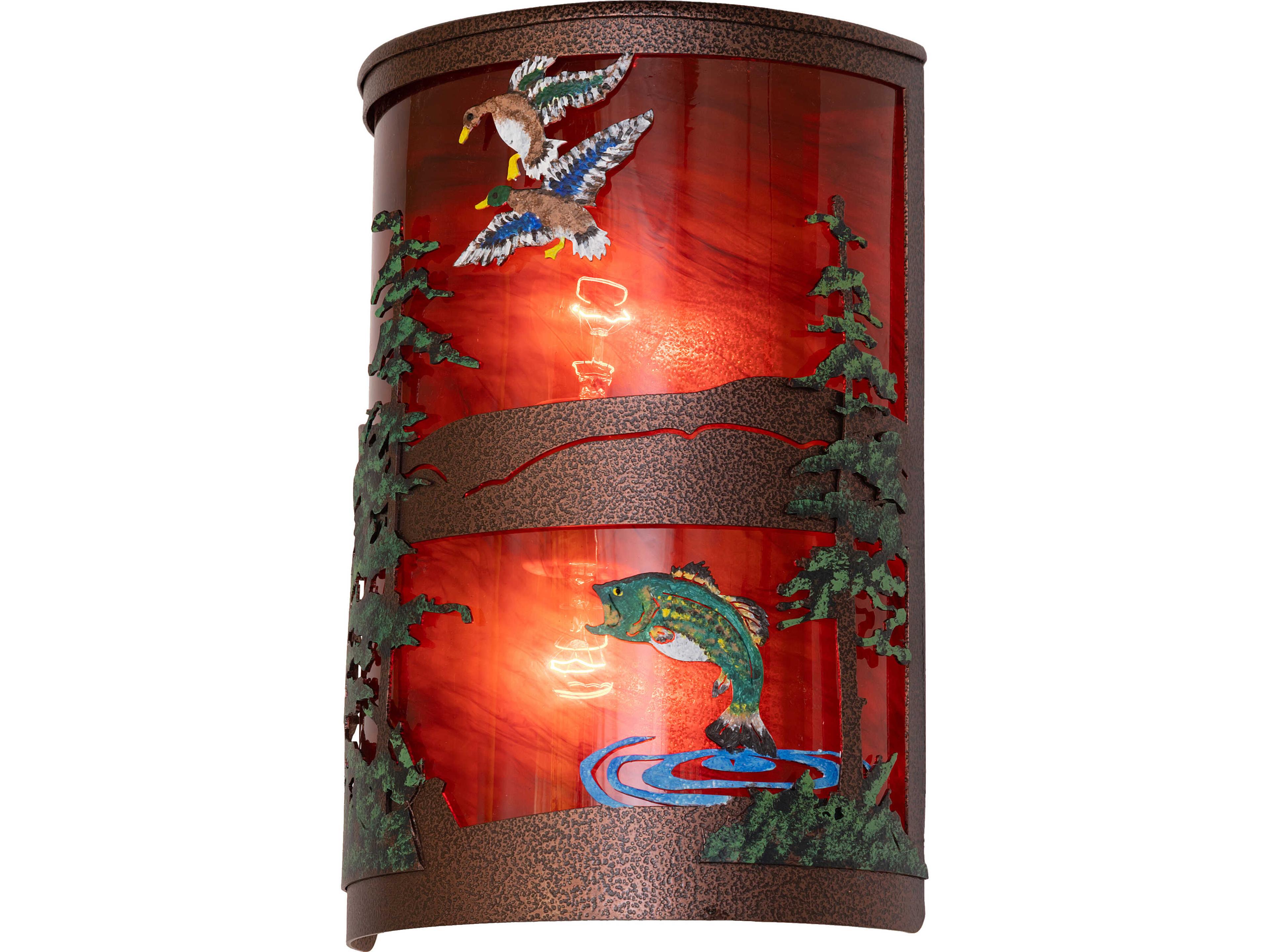 Bass & Mallard 2-Light Outdoor Wall Light