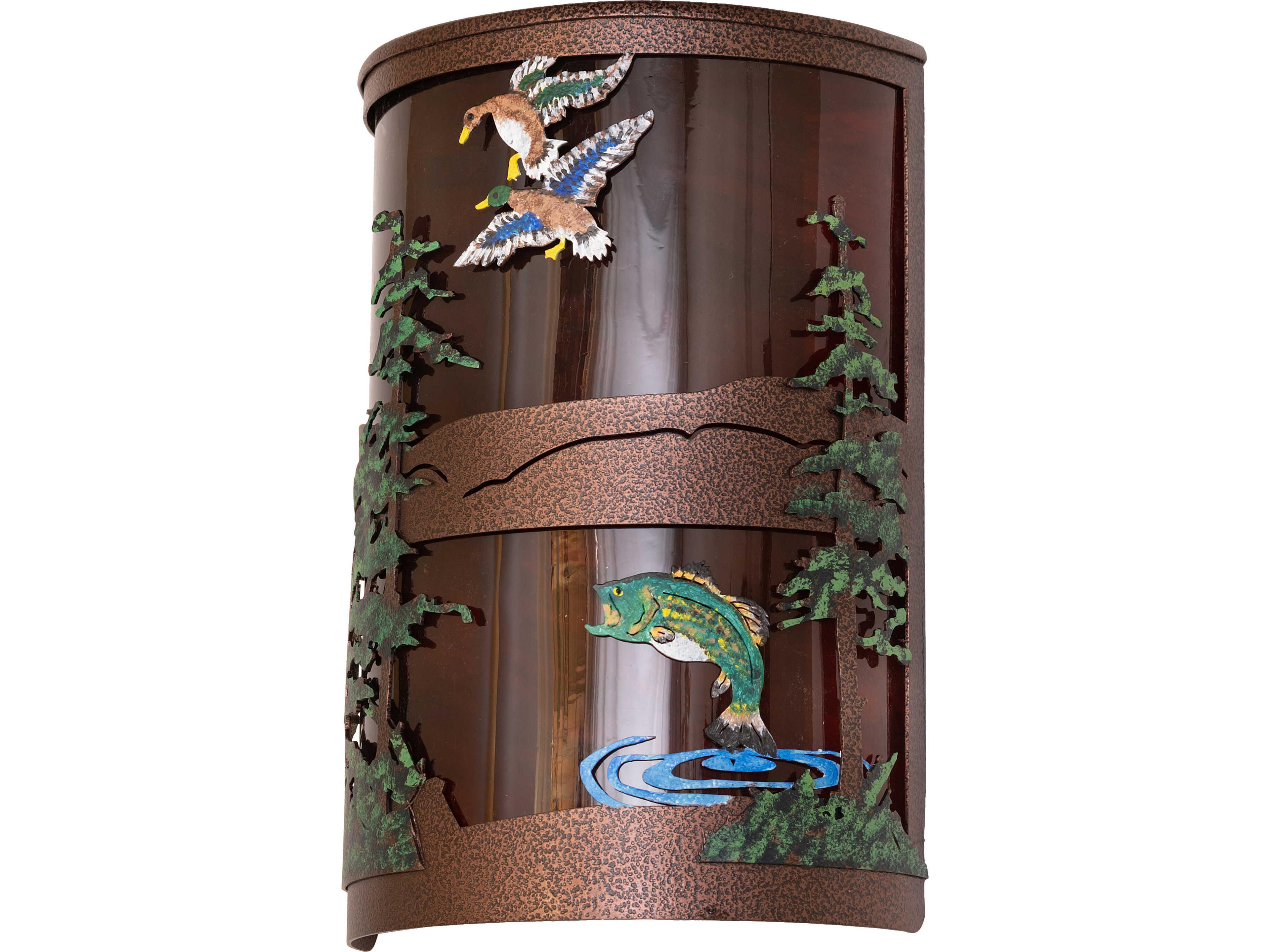 Meyda Bass & Mallard 2-Light Outdoor Wall Light