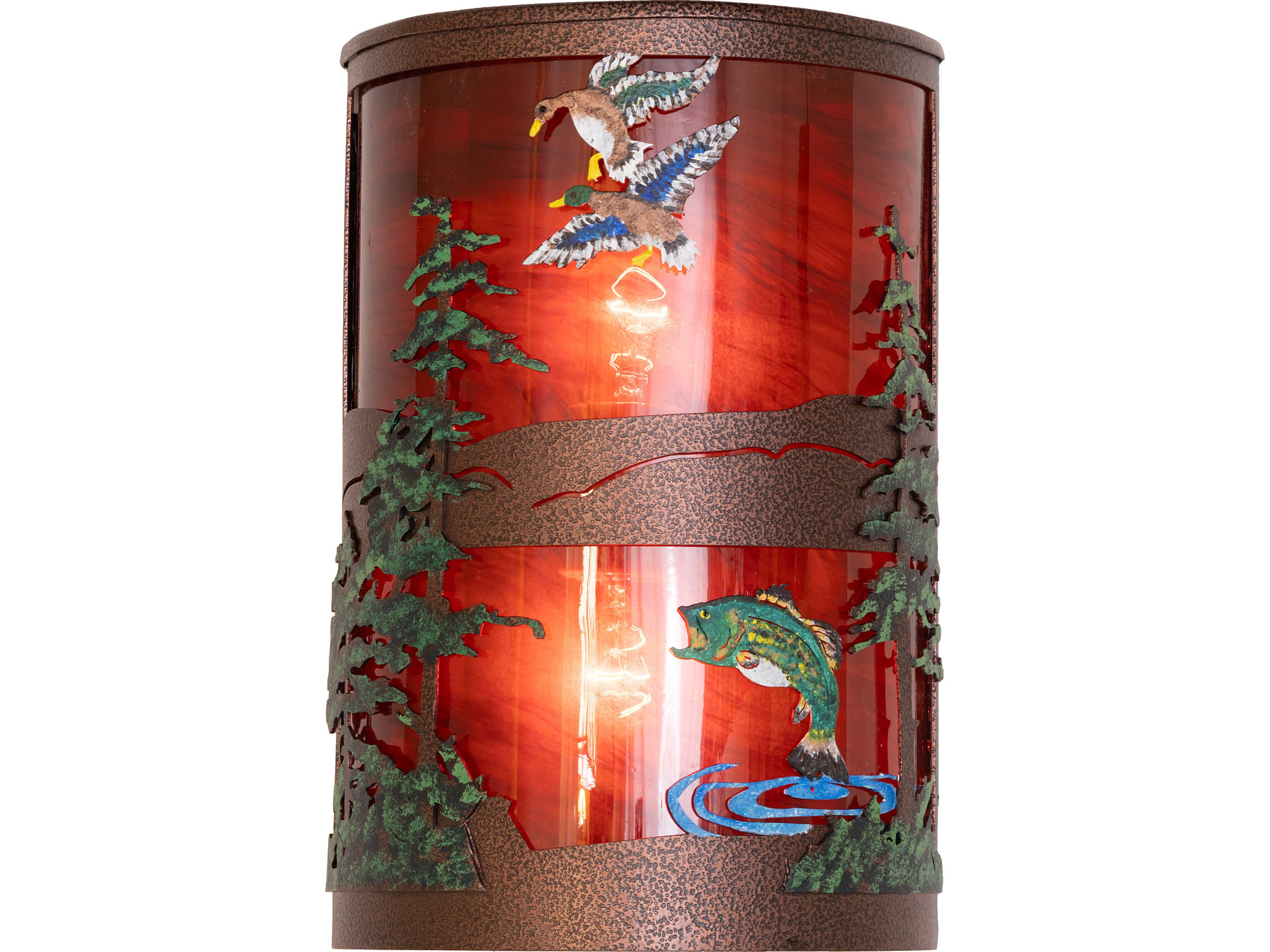 Meyda Bass & Mallard 2-Light Outdoor Wall Light