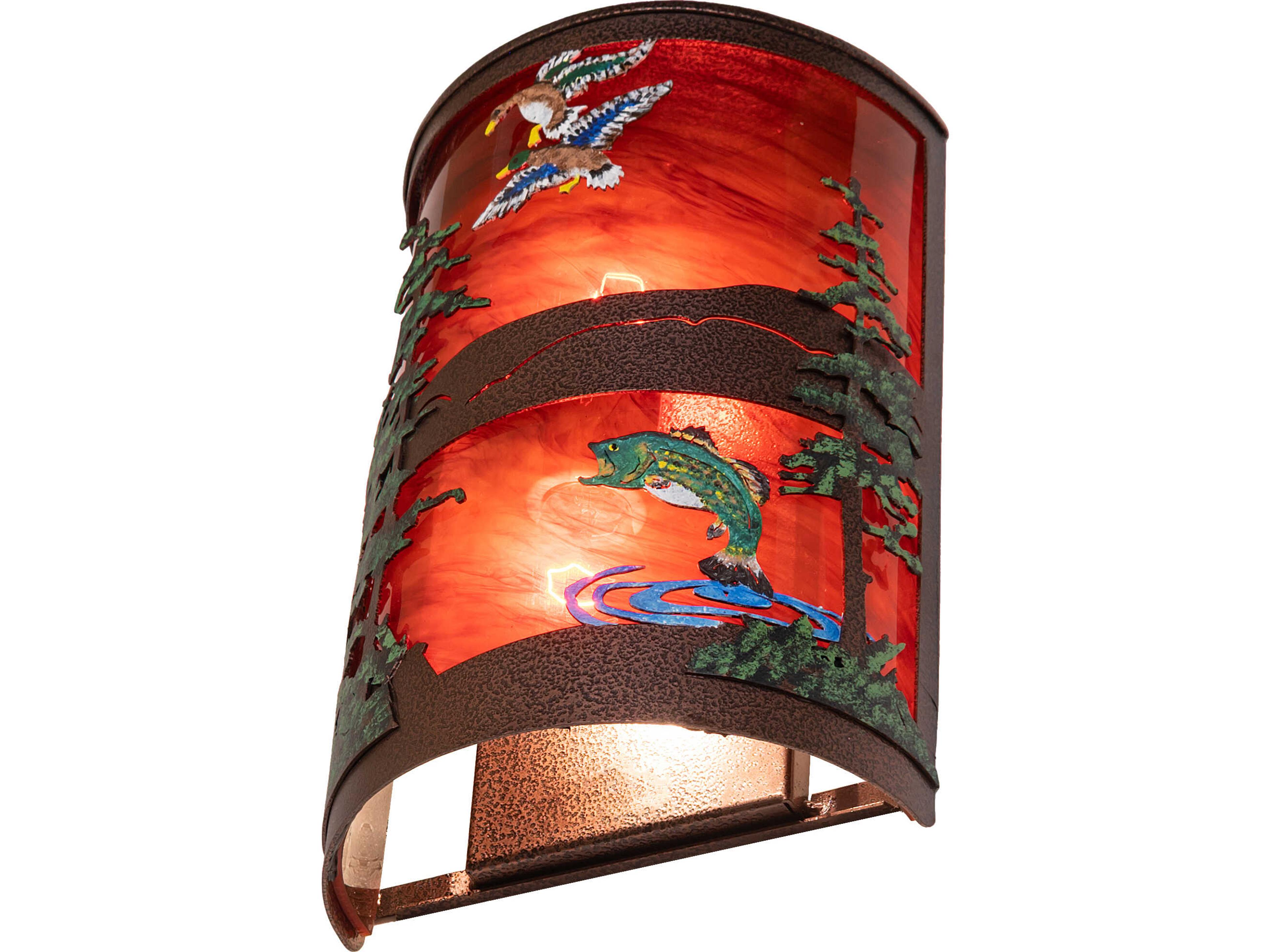 Meyda Bass & Mallard 2-Light Outdoor Wall Light