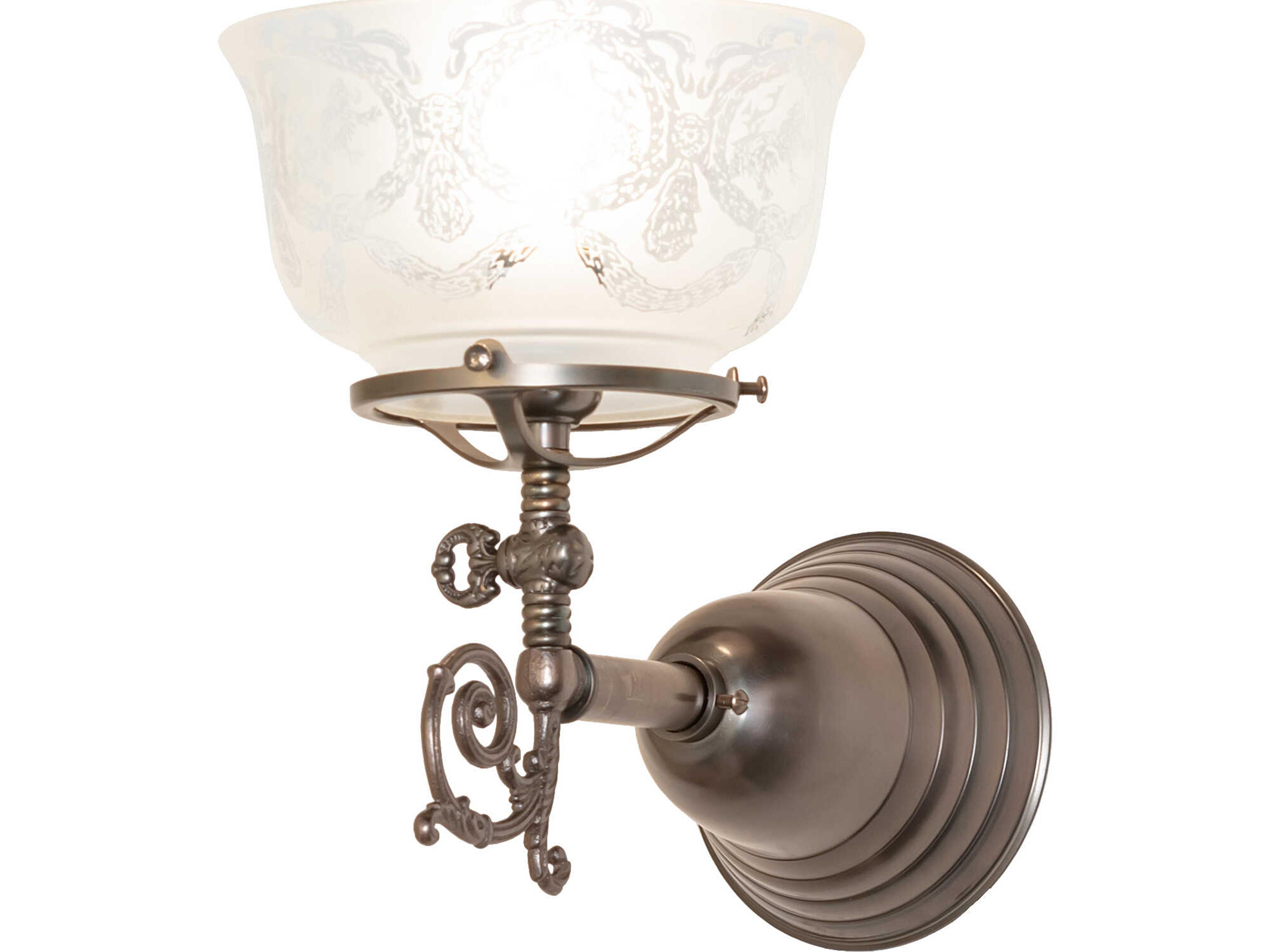 Revival 1-Light Bronze Traditional Wall Sconce