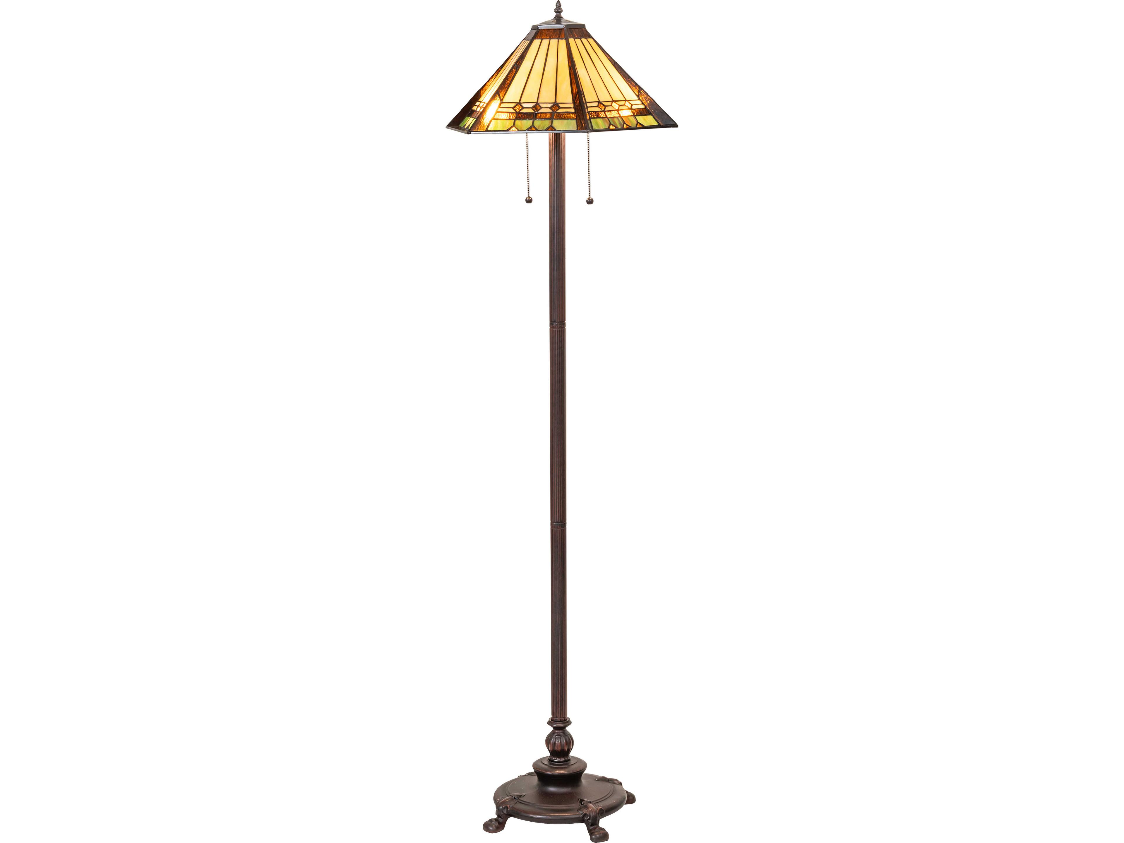 Albuquerque Orange Traditional Floor Lamp