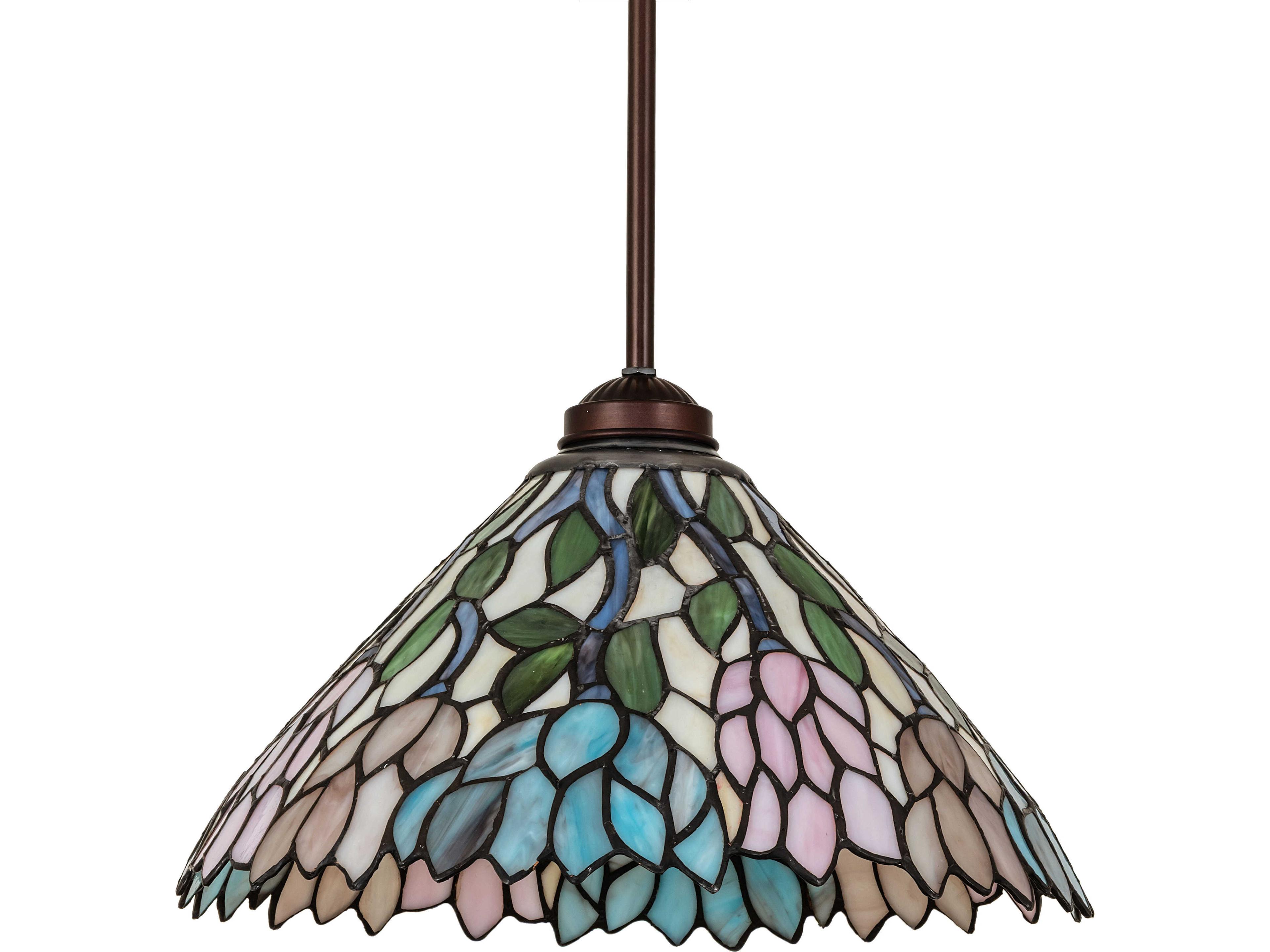 Meyda Wisteria 1-Light Blue Pendant
