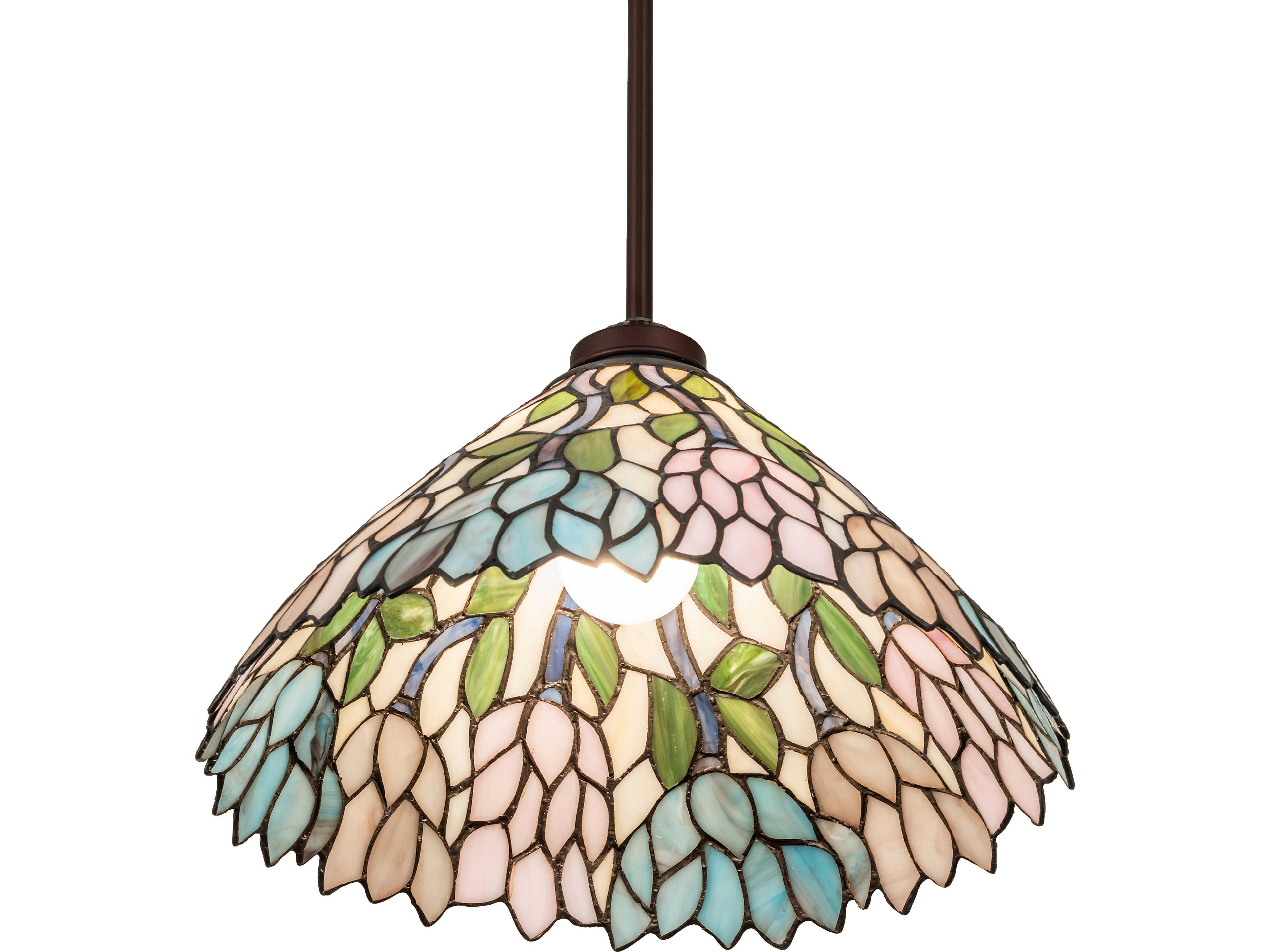 Meyda Wisteria 1-Light Blue Pendant