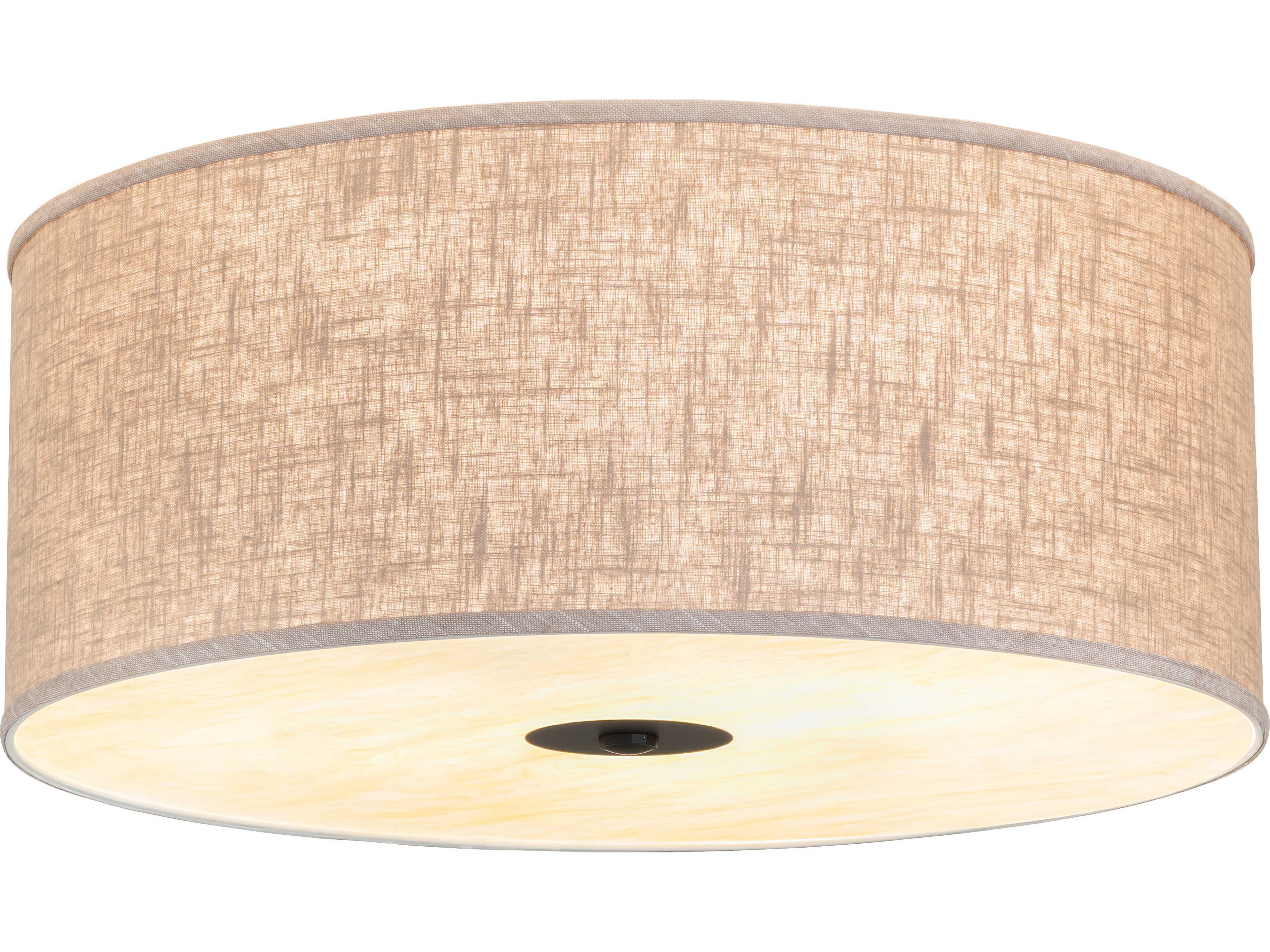 Cilindro Textrene 3-Light Moldova botticino Idalight White Flush Mount