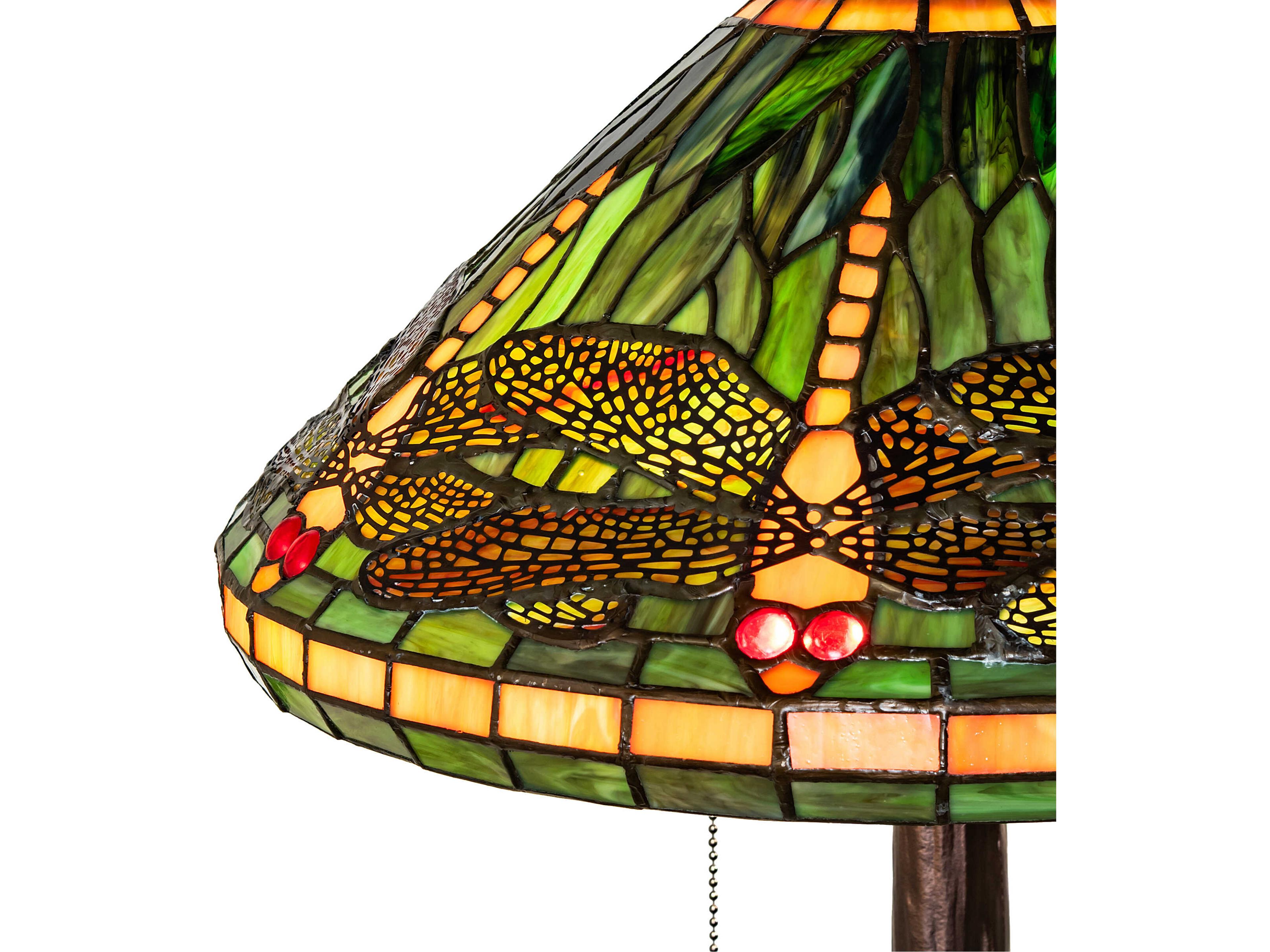 Meyda Tiffany Dragonfly Bronze Traditional Table Lamp