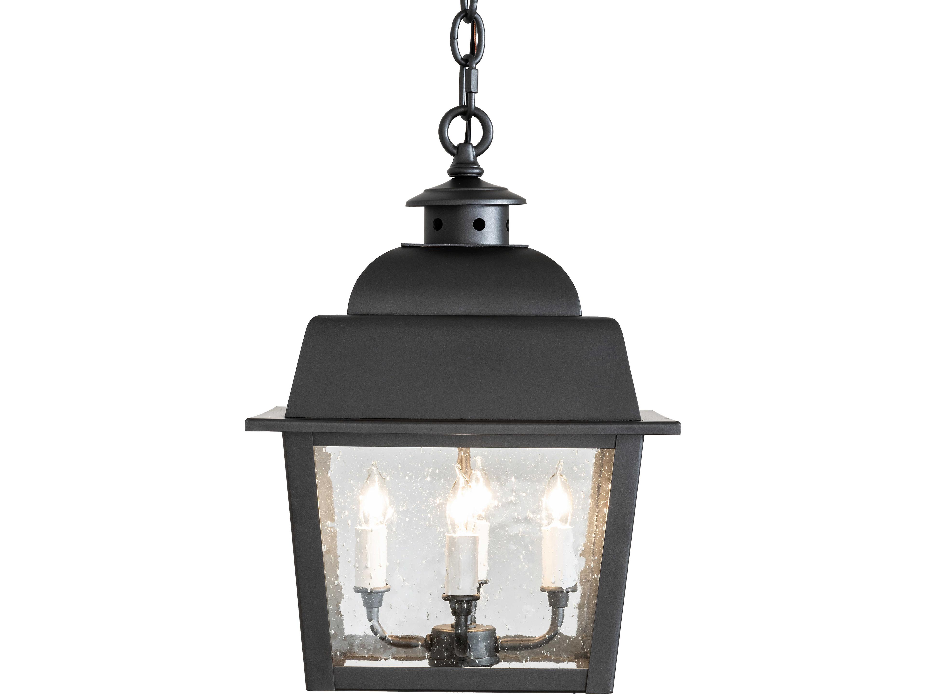 Meyda Stockwell 4-Light Clear Seeded Glass Black Traditional Mini Pendant