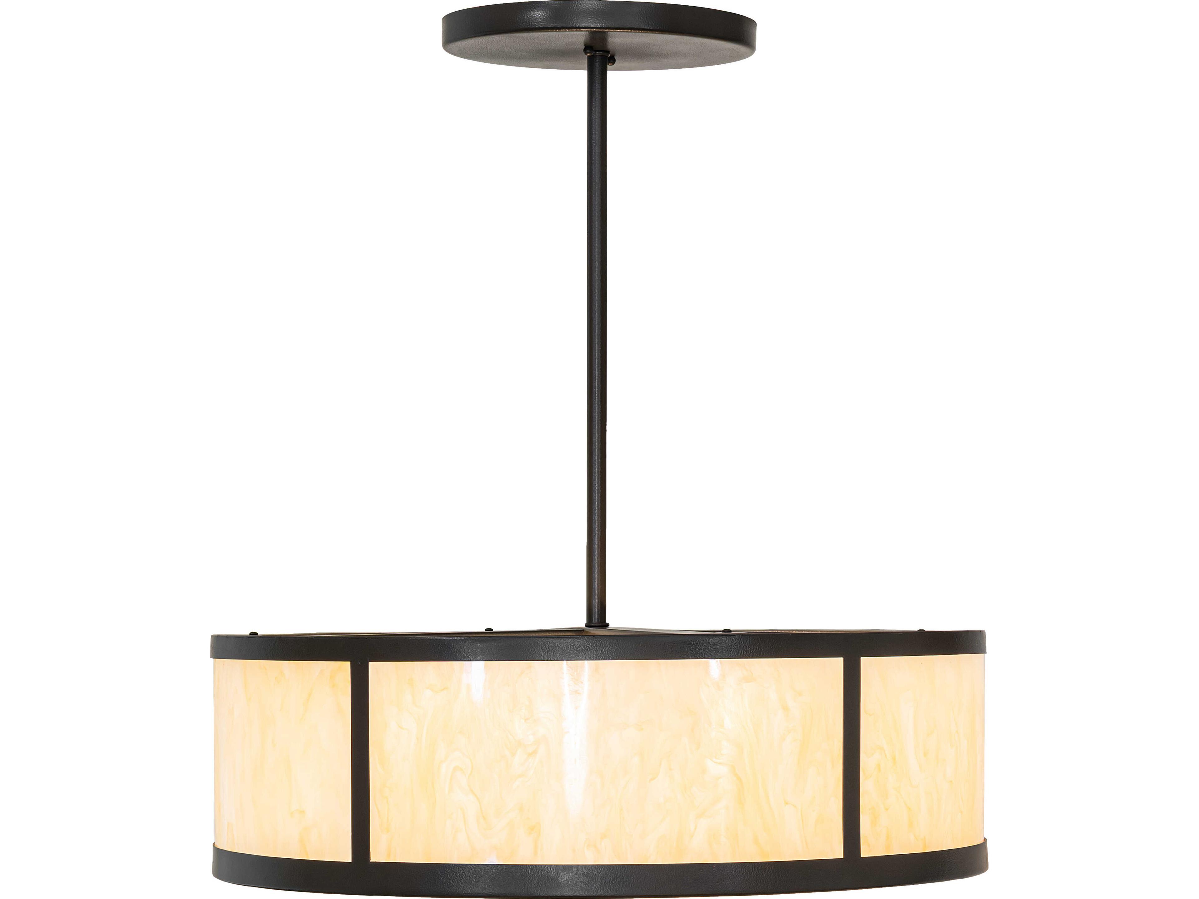 Meyda Smythe 4-Light Sahara Taupe Idalight Bronze Pendant