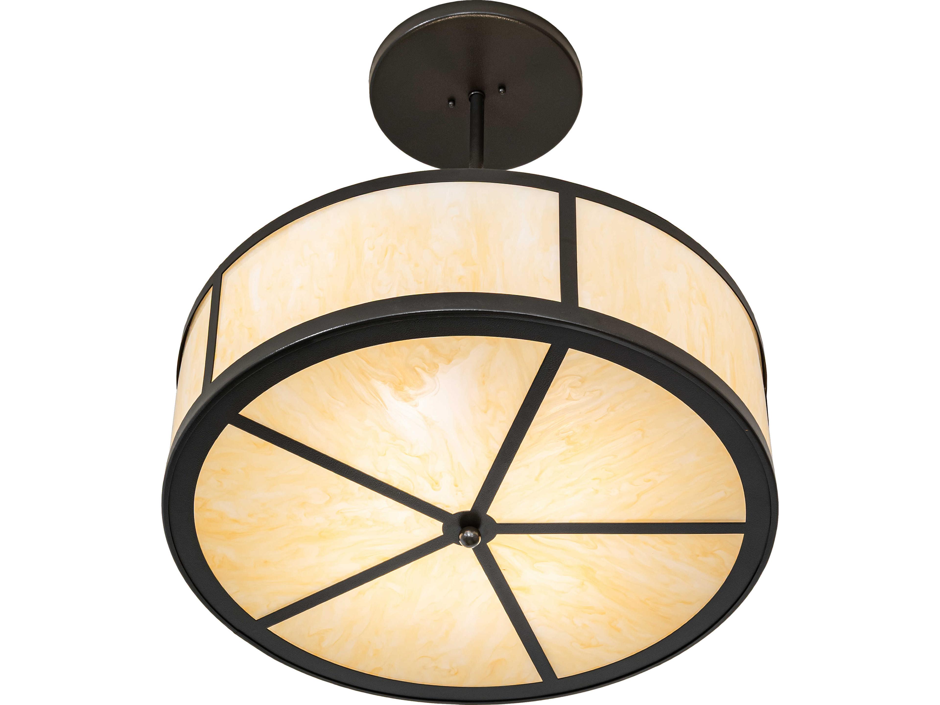 Meyda Smythe 4-Light Sahara Taupe Idalight Bronze Pendant