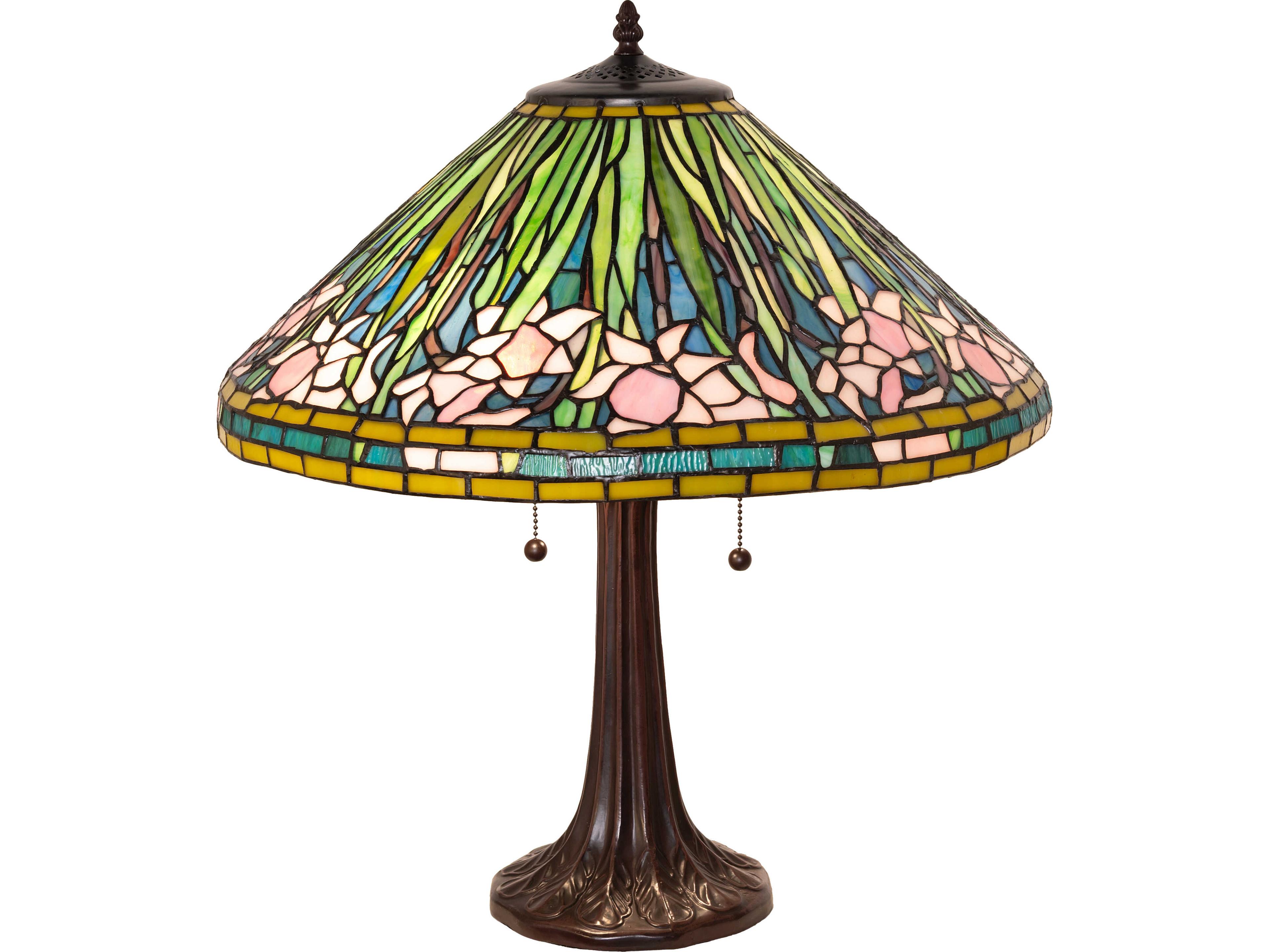 Tiffany Daffodil Bronze Traditional Table Lamp