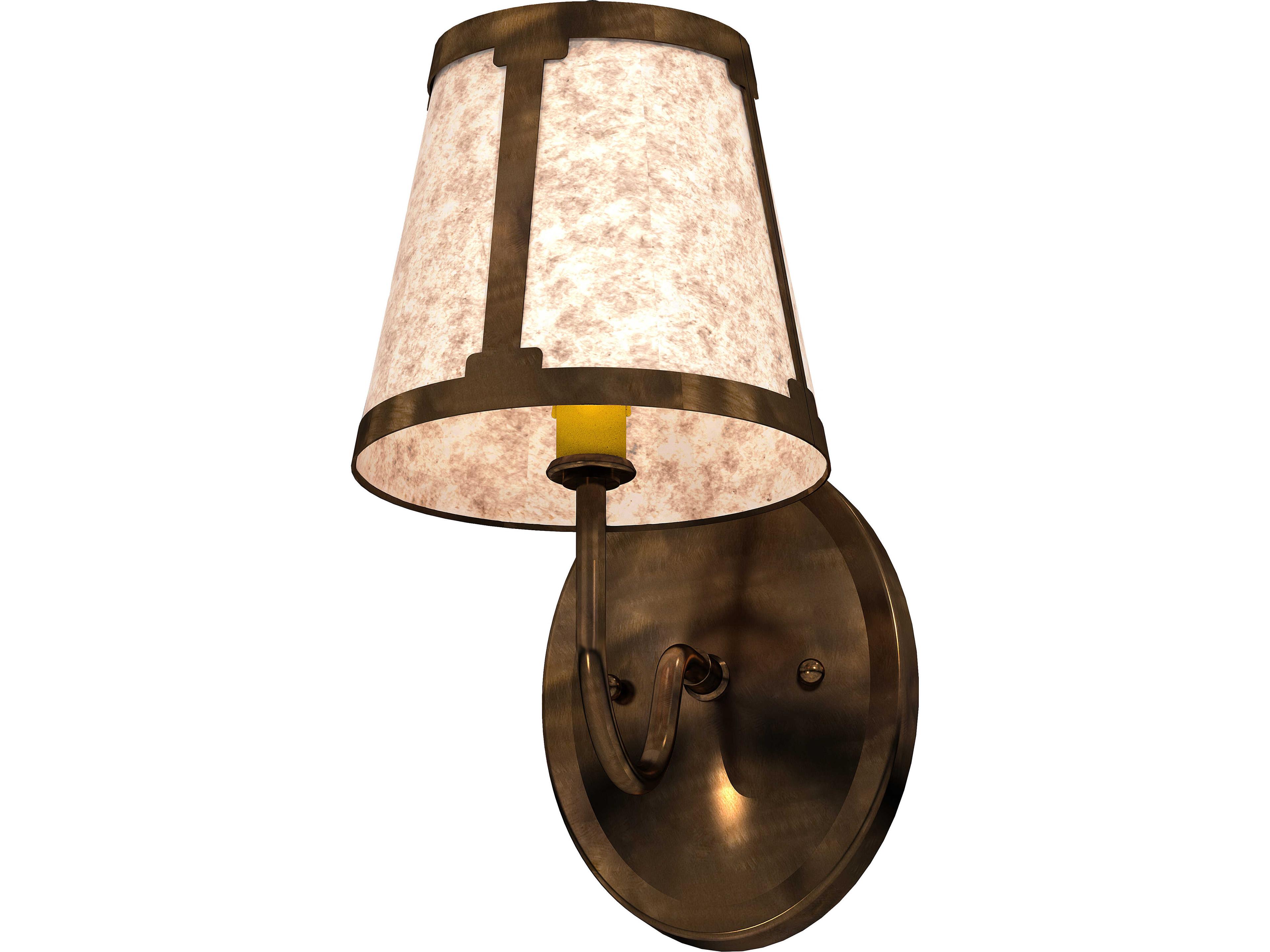 Talmont 1-Light Silver Mica Copper Traditional Wall Sconce