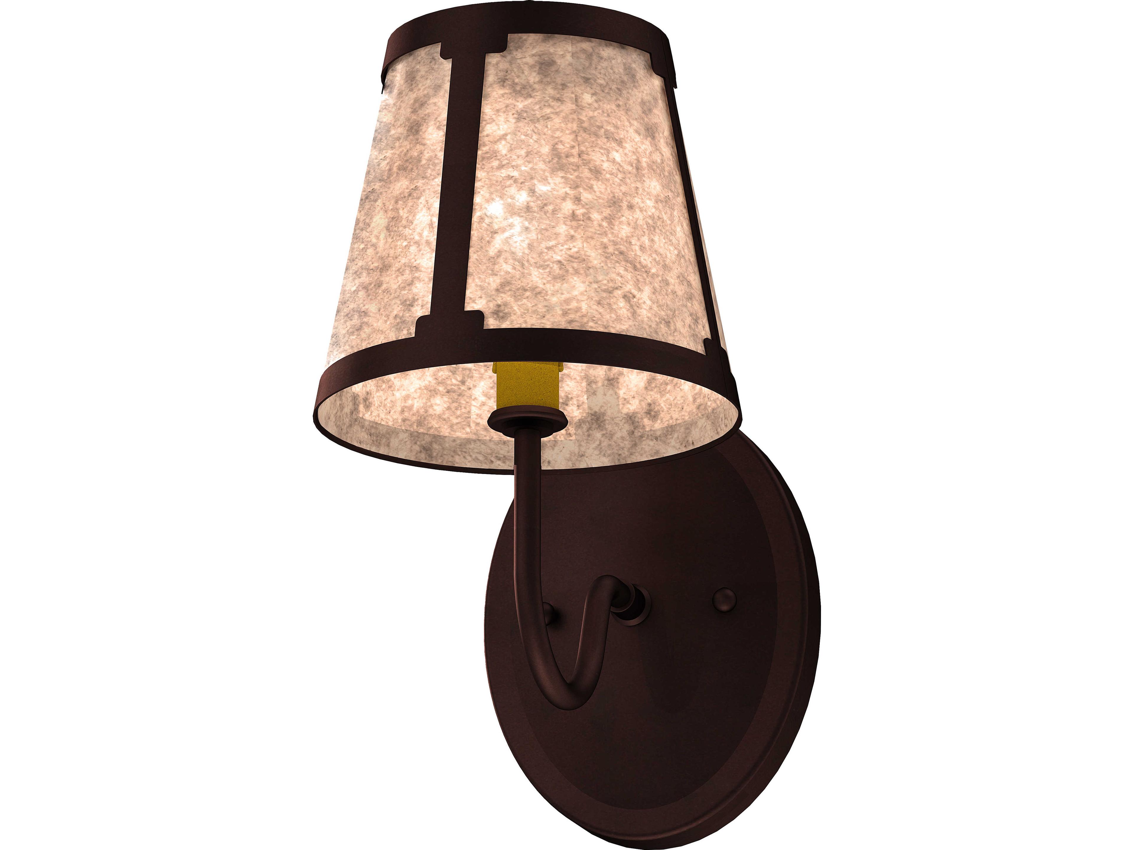 Talmont 1-Light Silver Mica Bronze Traditional Wall Sconce