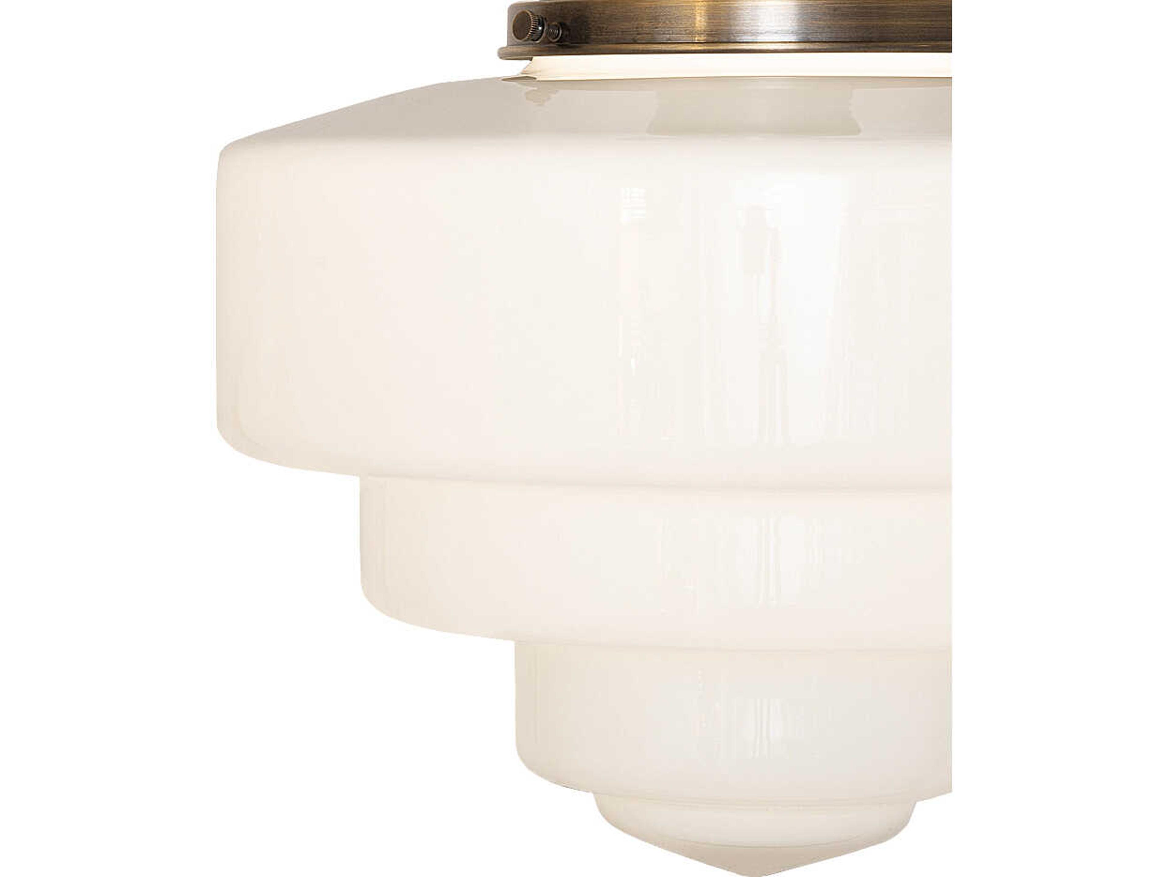 Meyda Revival 1-Light Brass Flush Mount