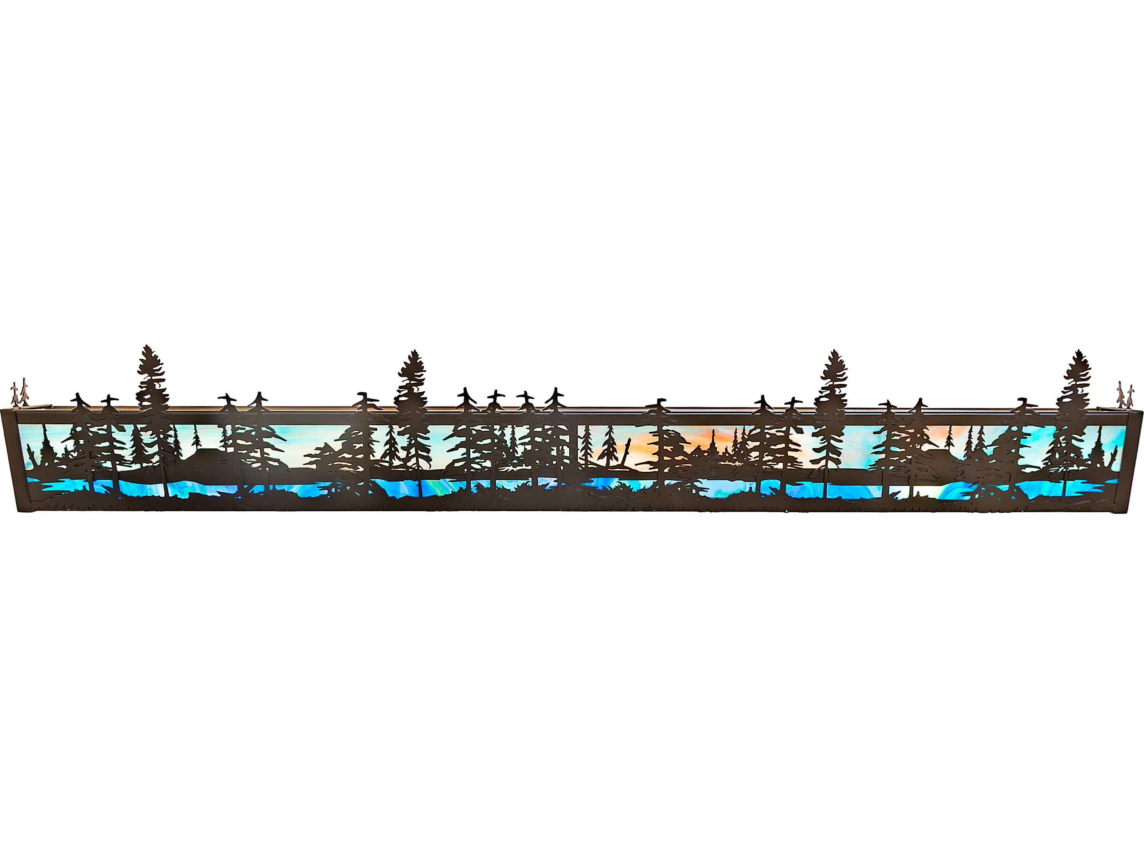 Meyda Tall Pines 8-Light Bronze Traditional Vanity Light