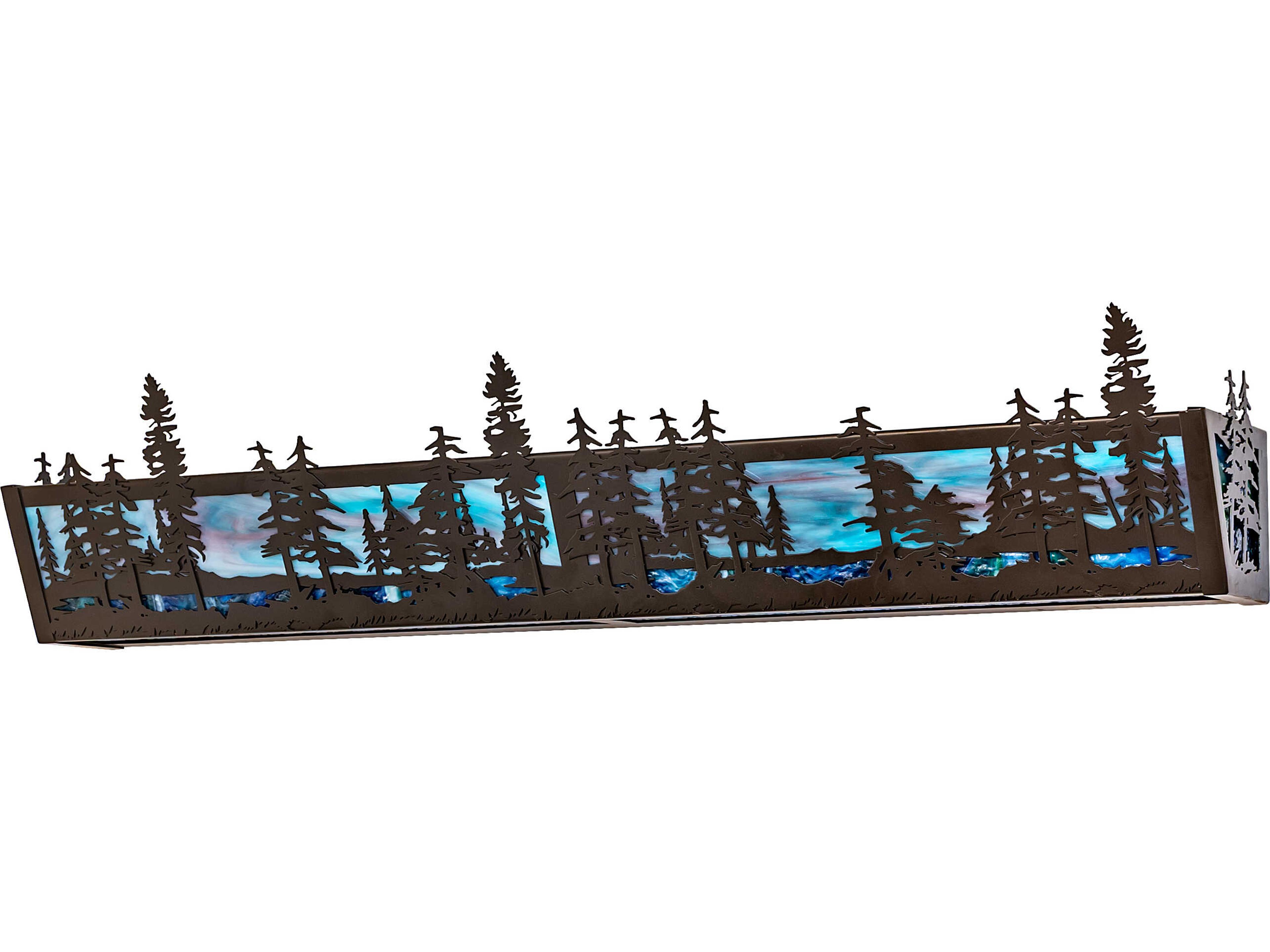 Meyda Tall Pines 6-Light Bronze Traditional Vanity Light