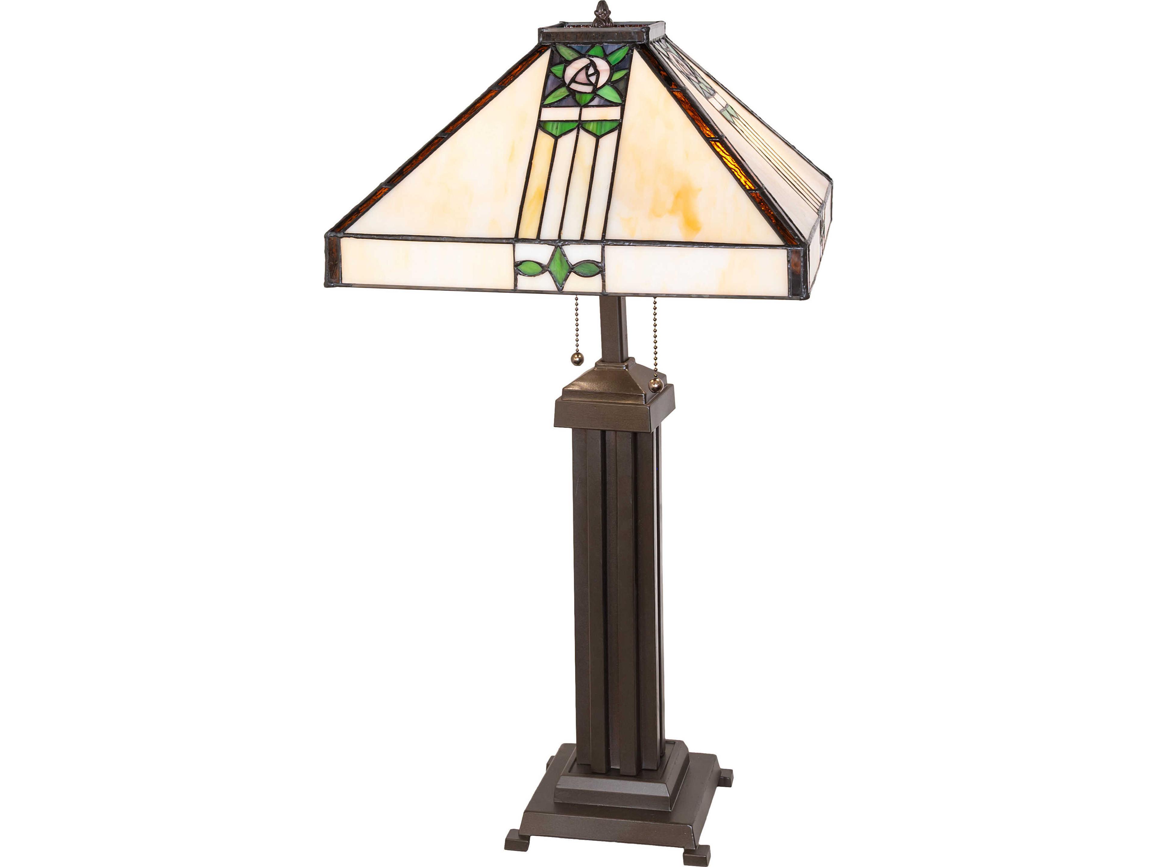 Pasadena Rose Bronze Buffet Lamp