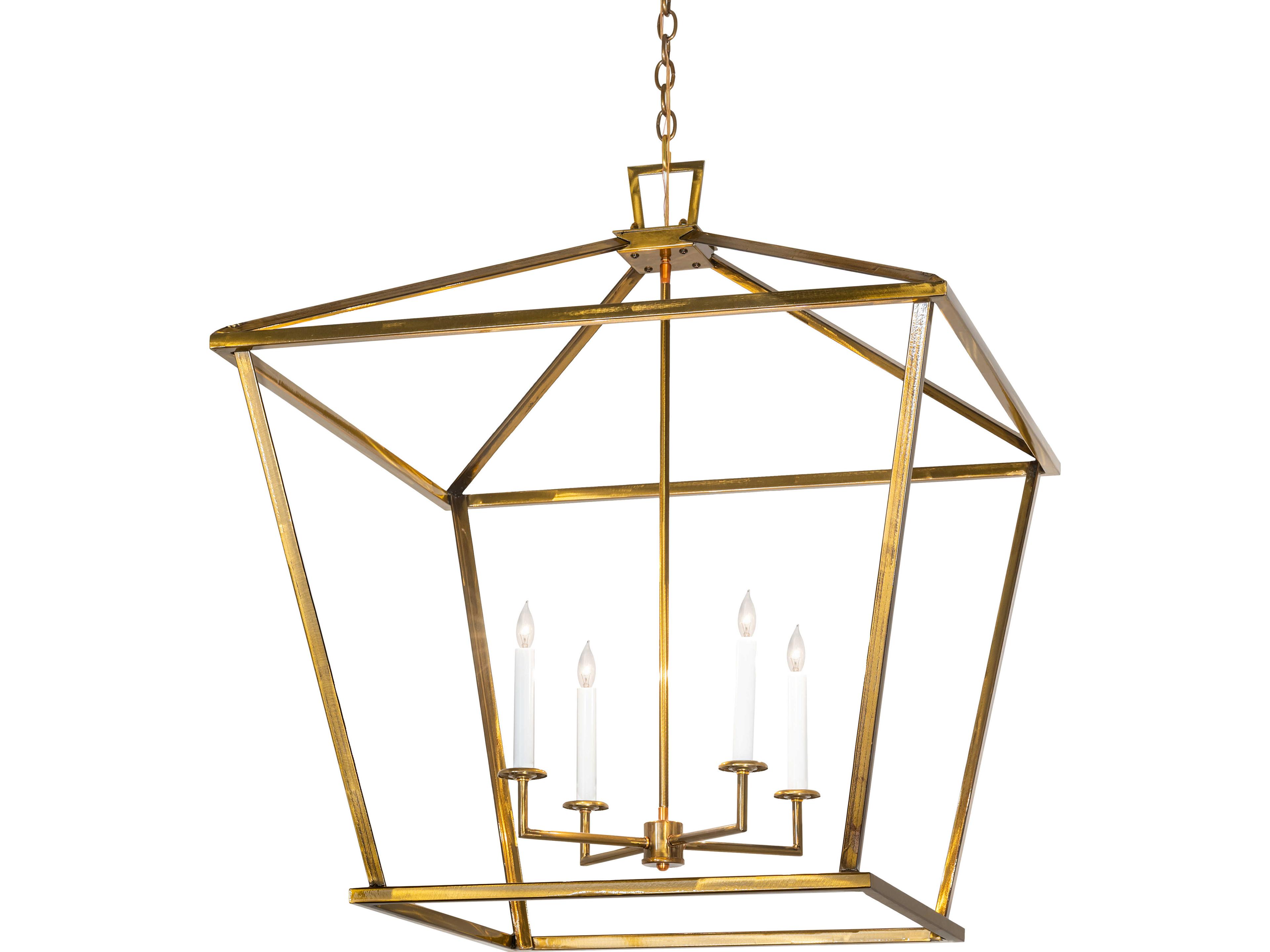 Kitzi 4-Light Transparent Gold Pendant