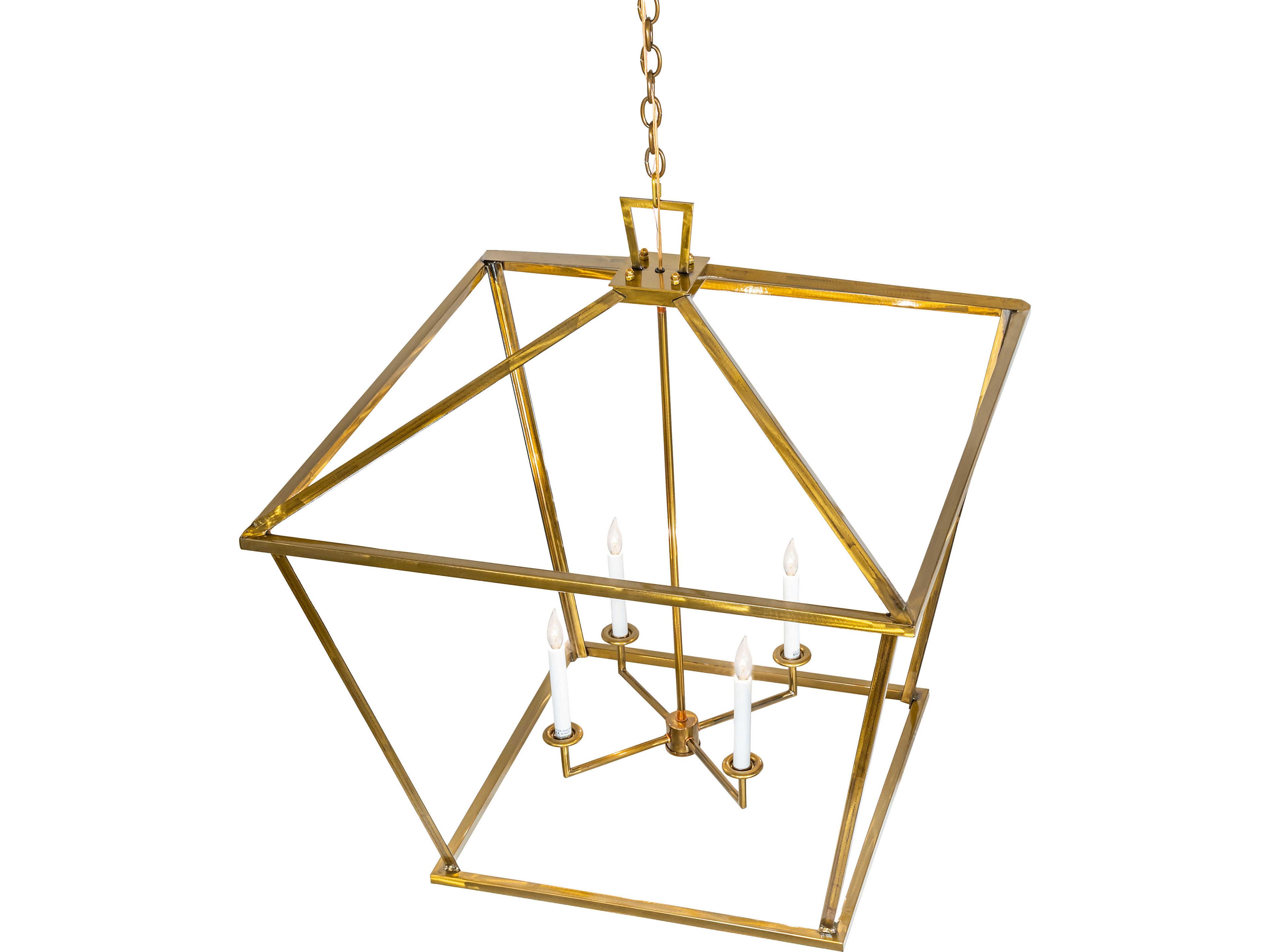 Meyda Kitzi 4-Light Transparent Gold Pendant