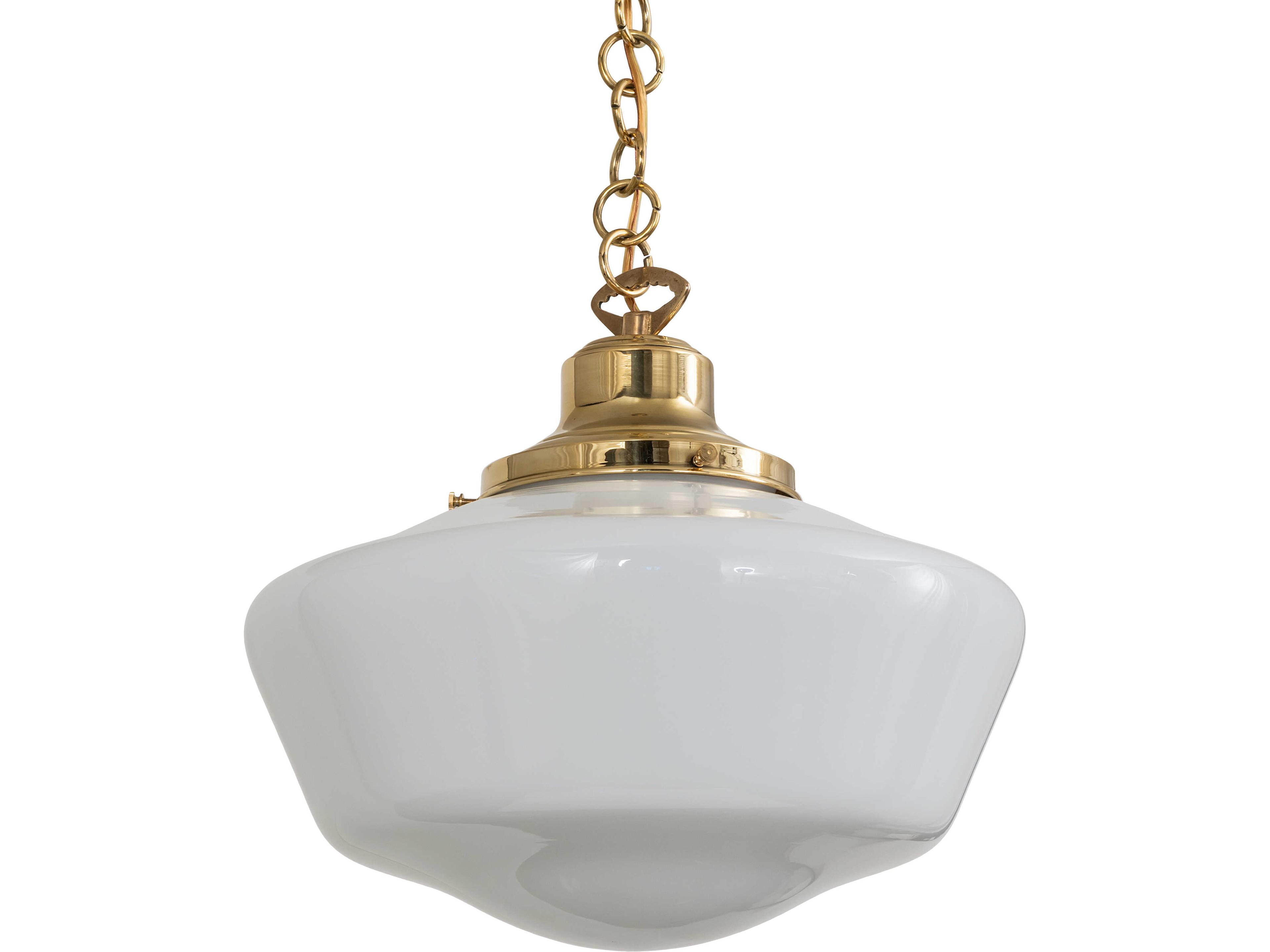 Meyda Revival 1-Light Brass Pendant