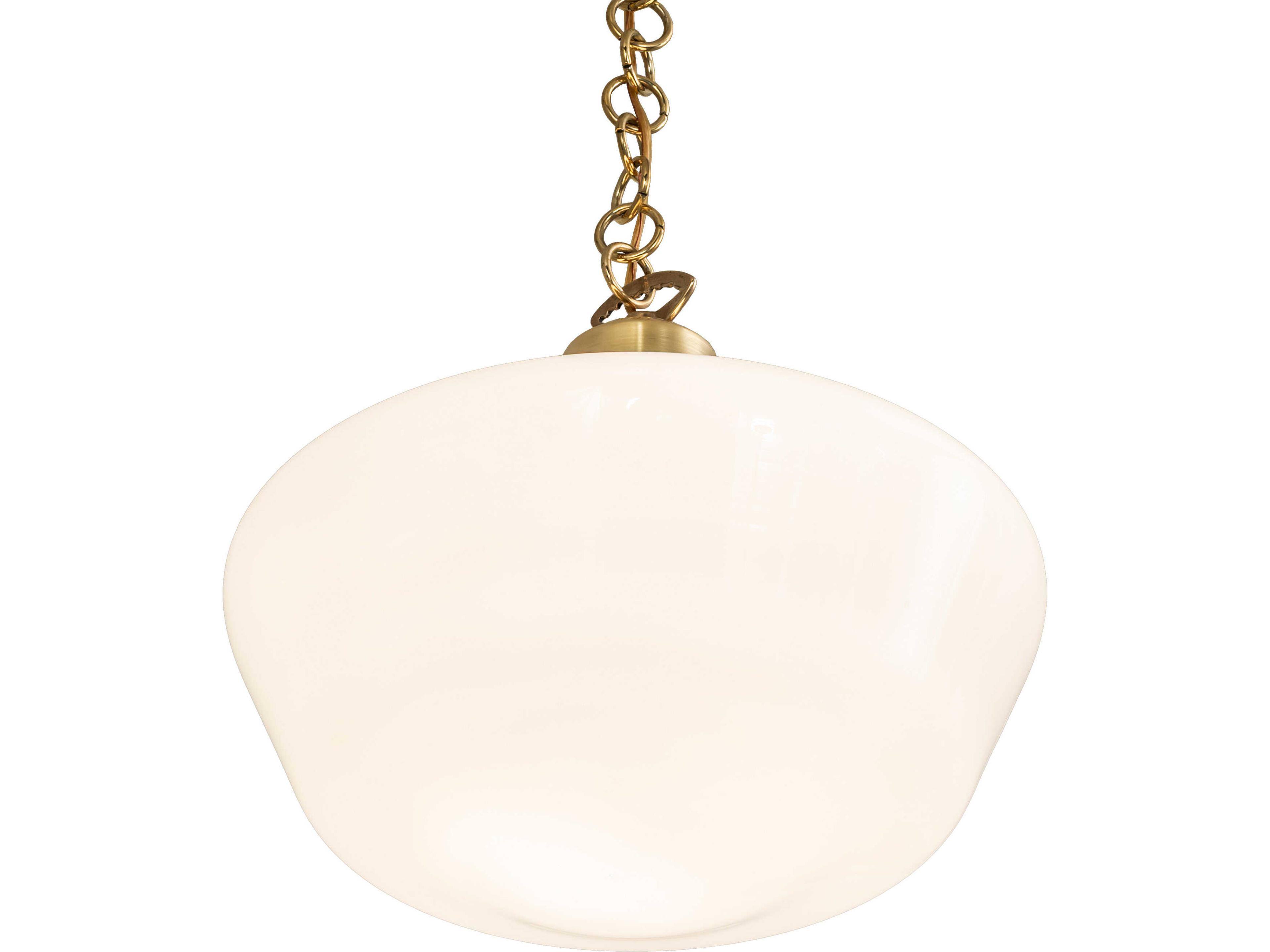 Meyda Revival 1-Light Brass Pendant