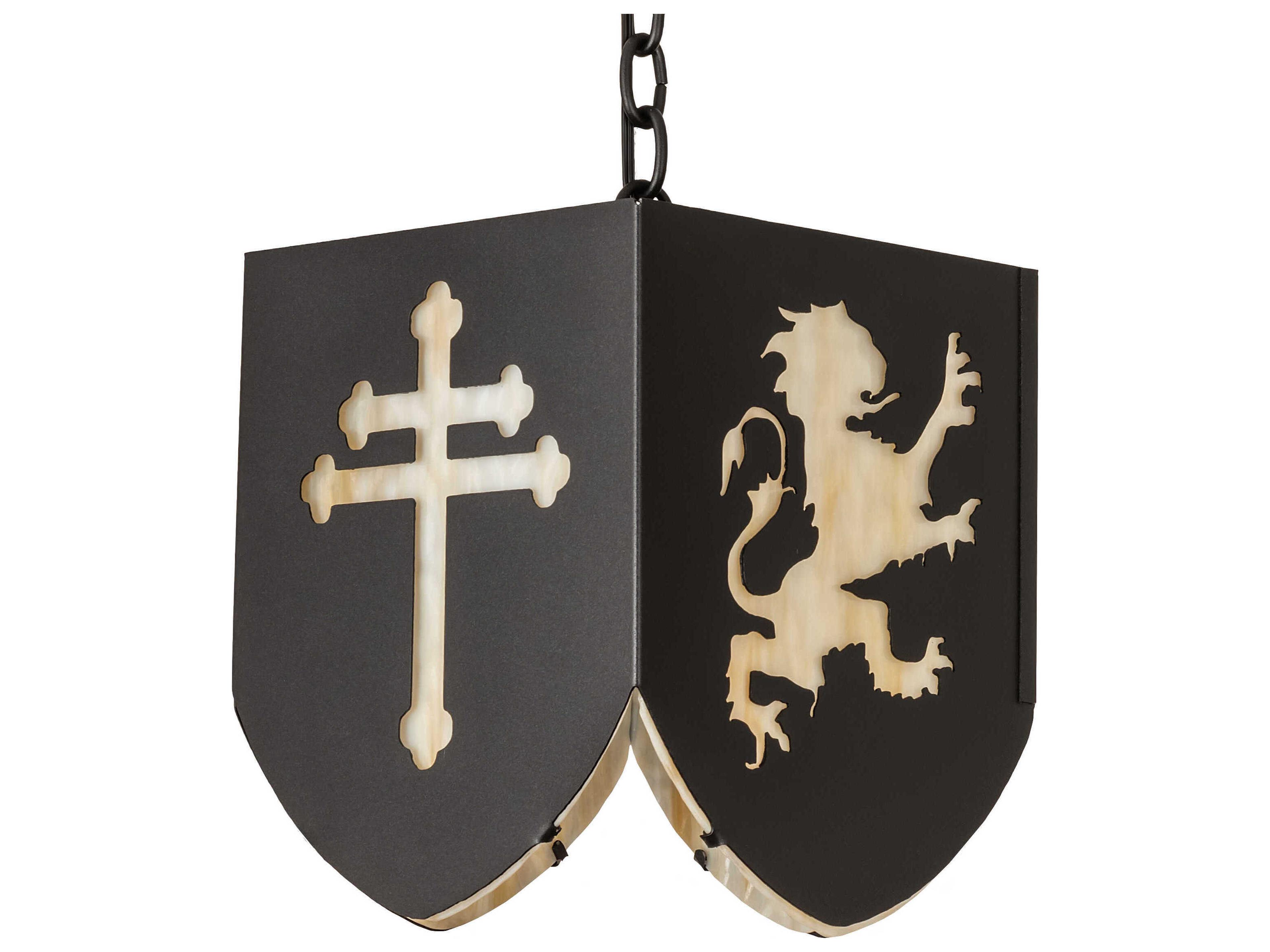 Meyda 1-Light Black Glass Mini Pendant