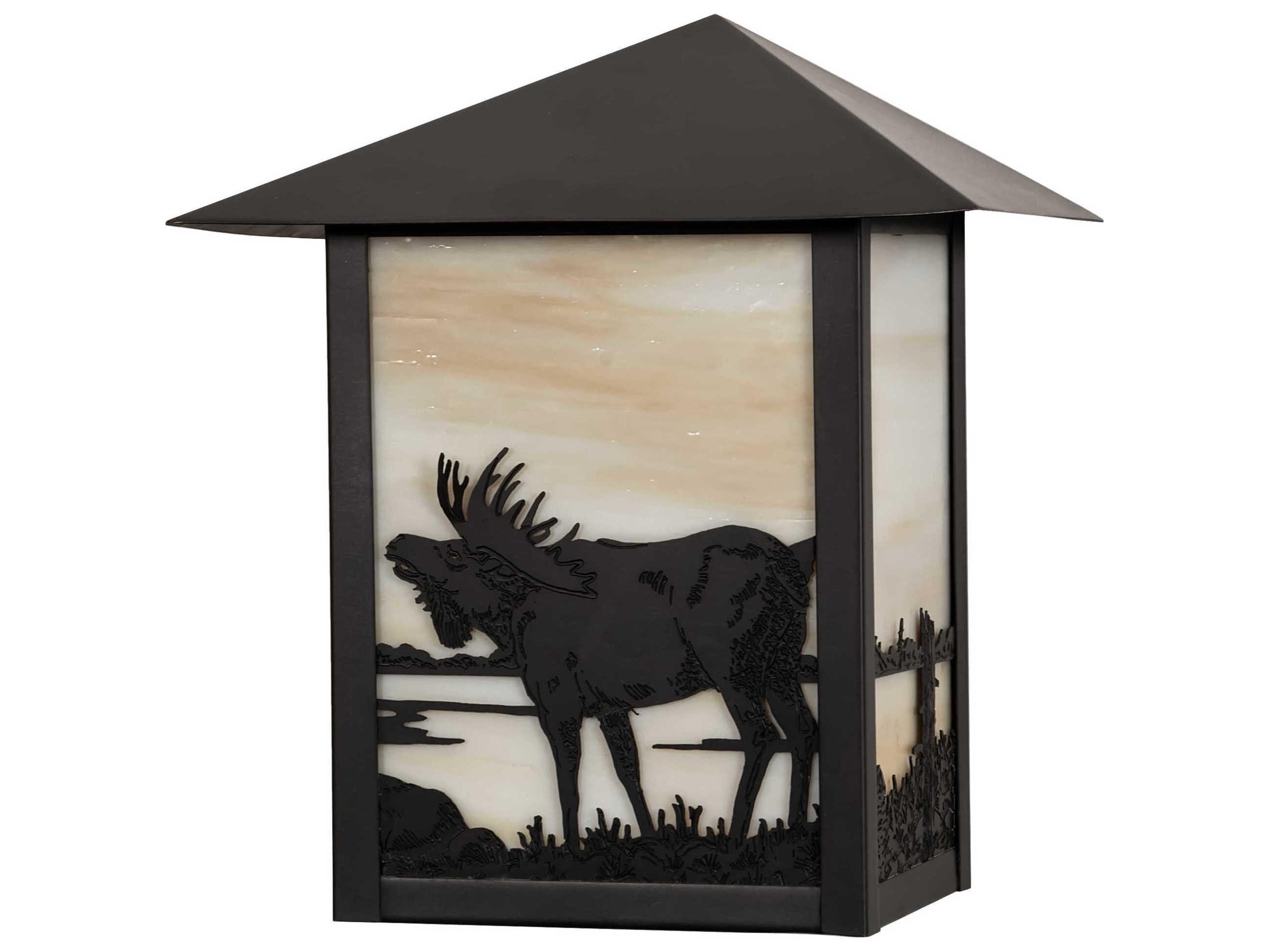 Meyda Seneca 1 - Light Glass Rustic Lodge Outdoor Wall Light