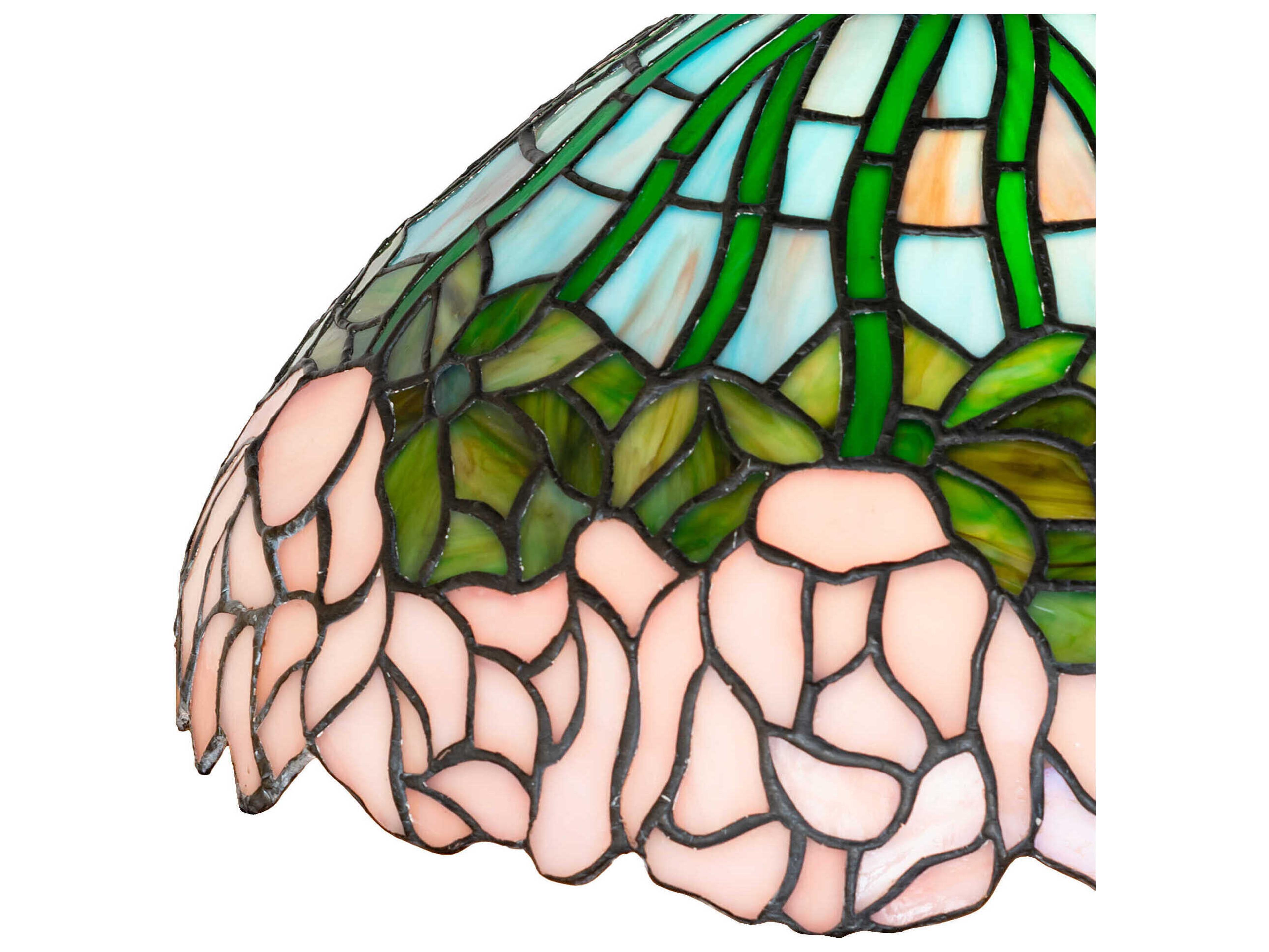 Meyda Tiffany Cabbage Rose Stained Glass Shade