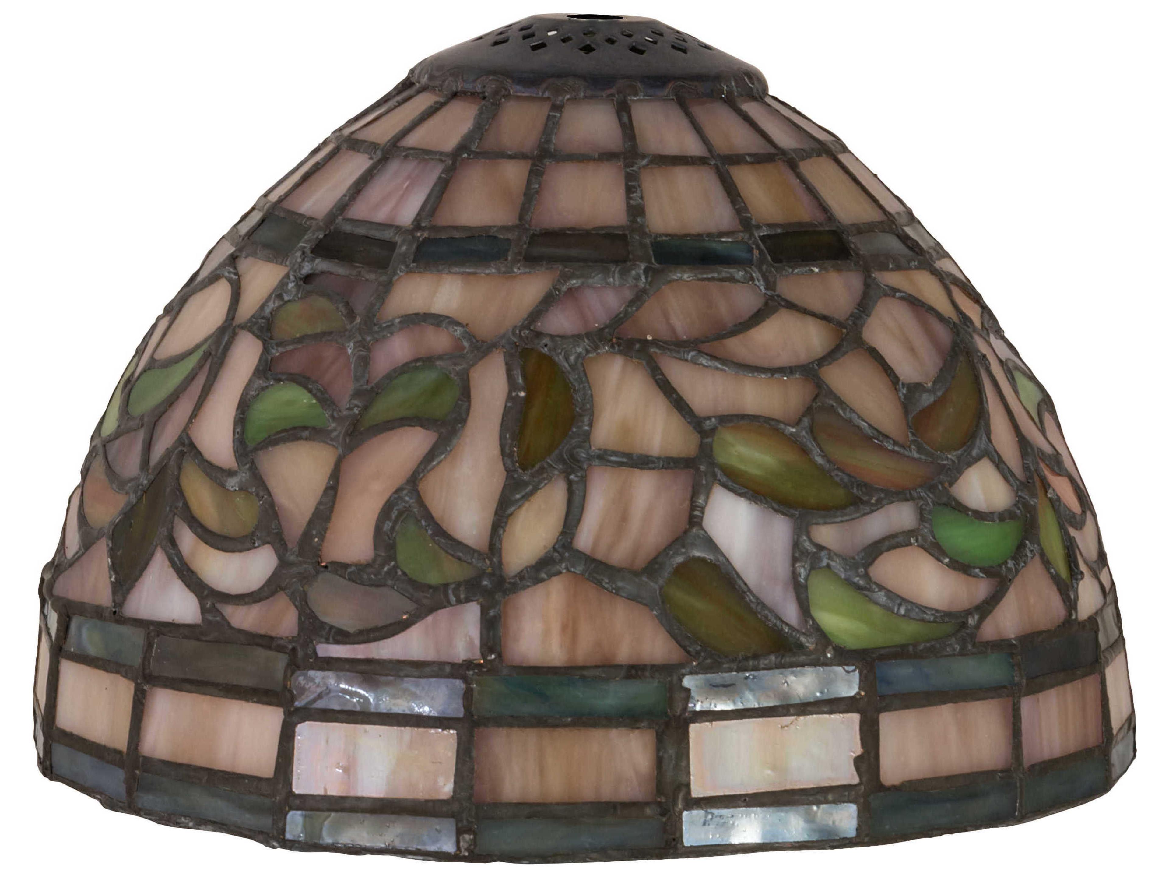 Meyda Tiffany Turning Leaf Pink / Mauve 8" Shade