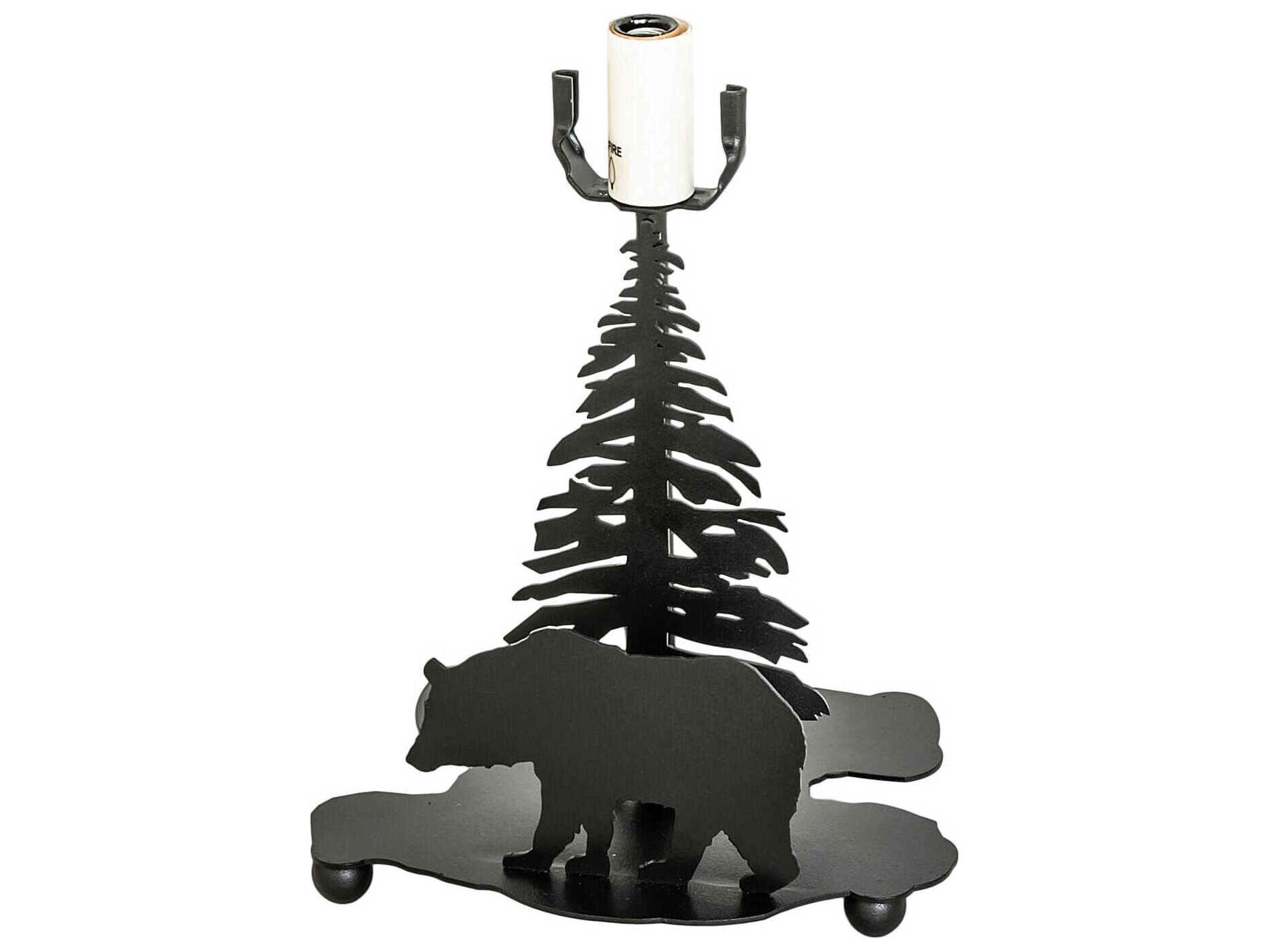 Lone Bear Black 1 - Light Table Lamp Base
