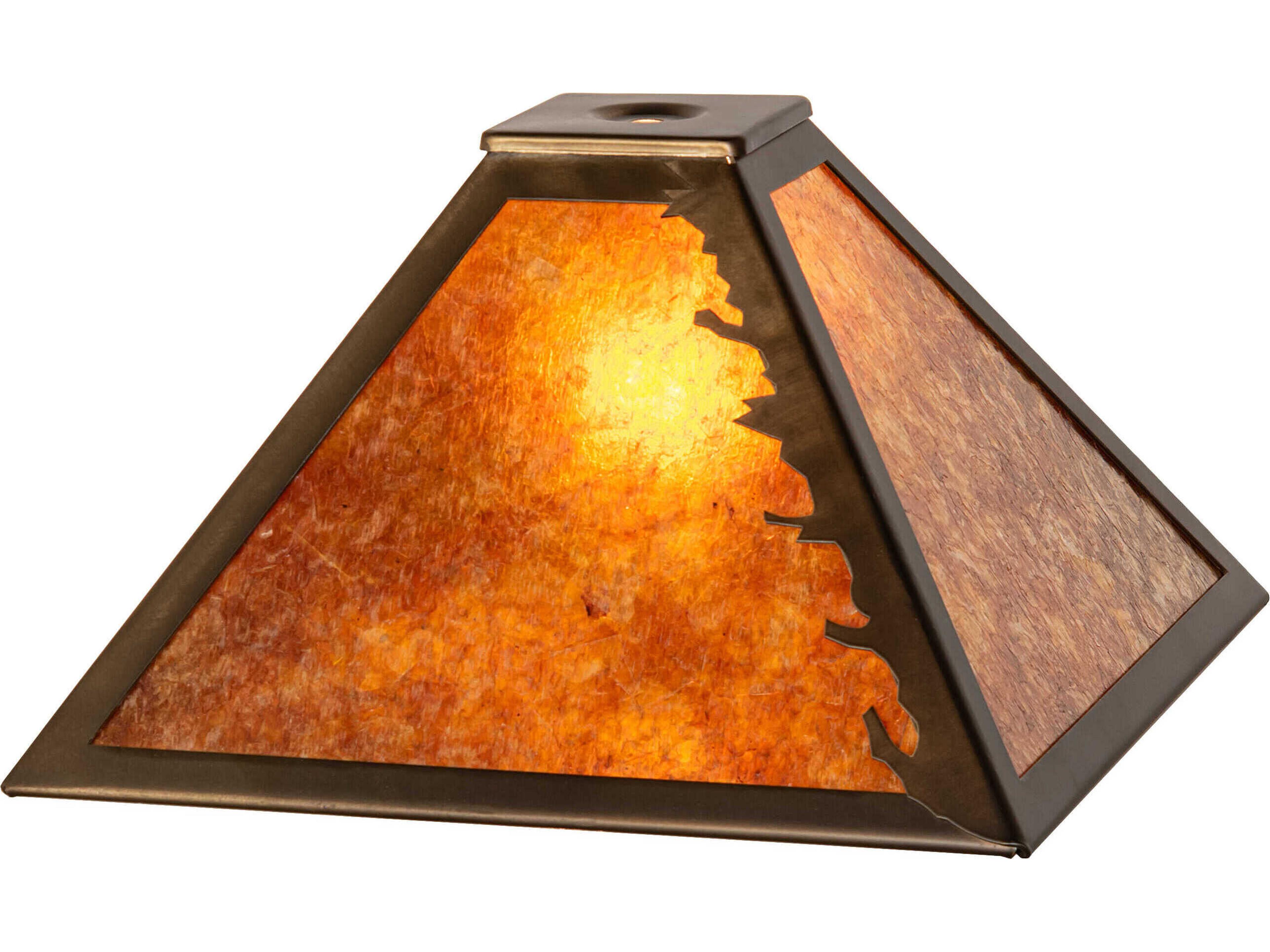 Leaf Edge Antique Copper Shade