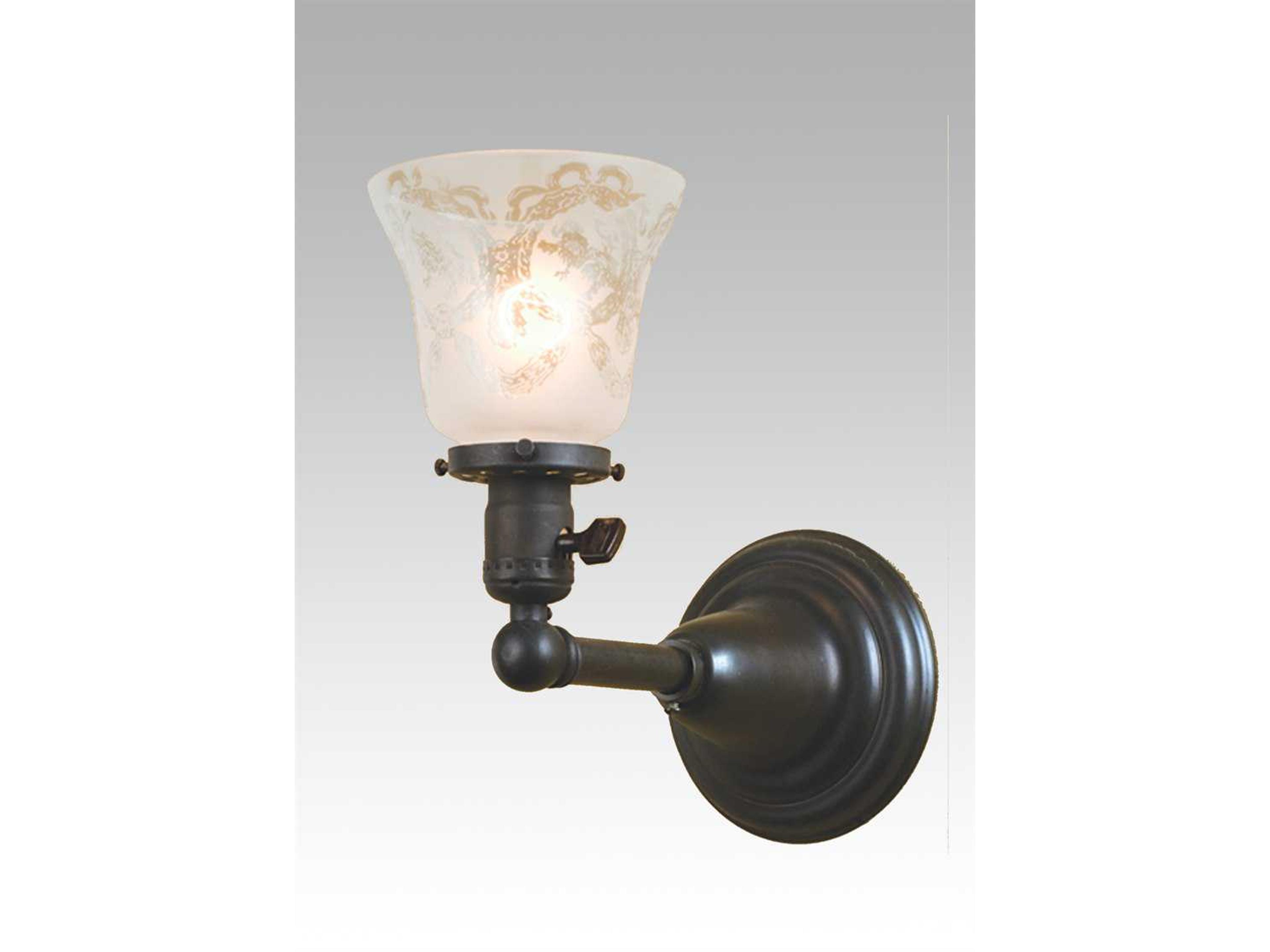 Revival 1-Light Brown Traditional Wall Sconce