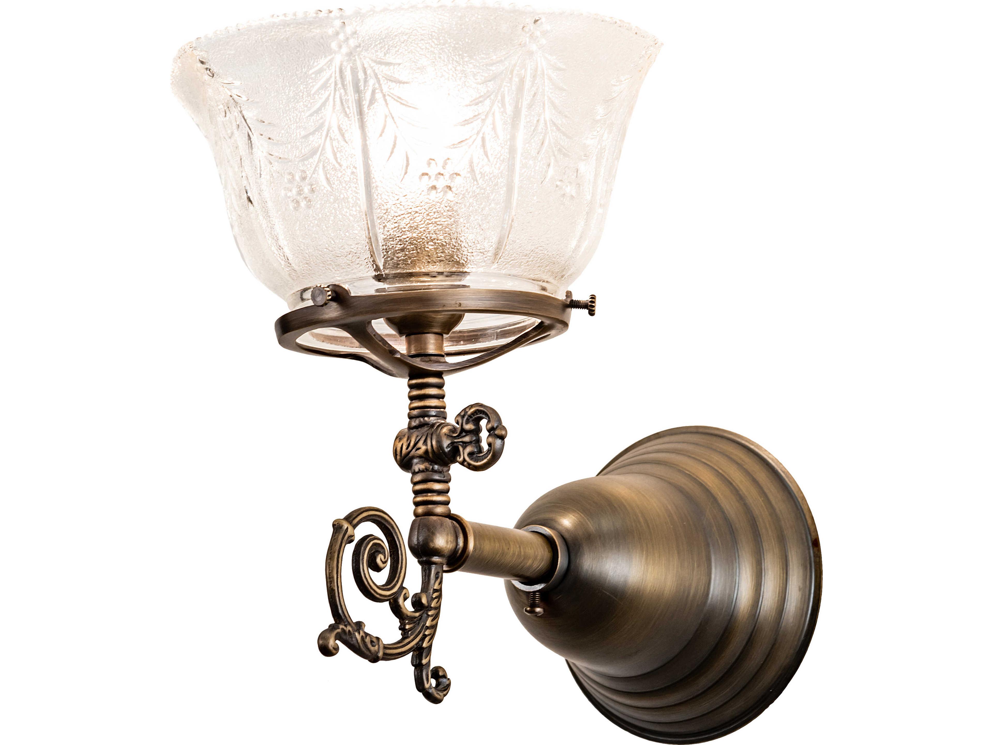 Revival 1-Light Brass Traditional Wall Sconce
