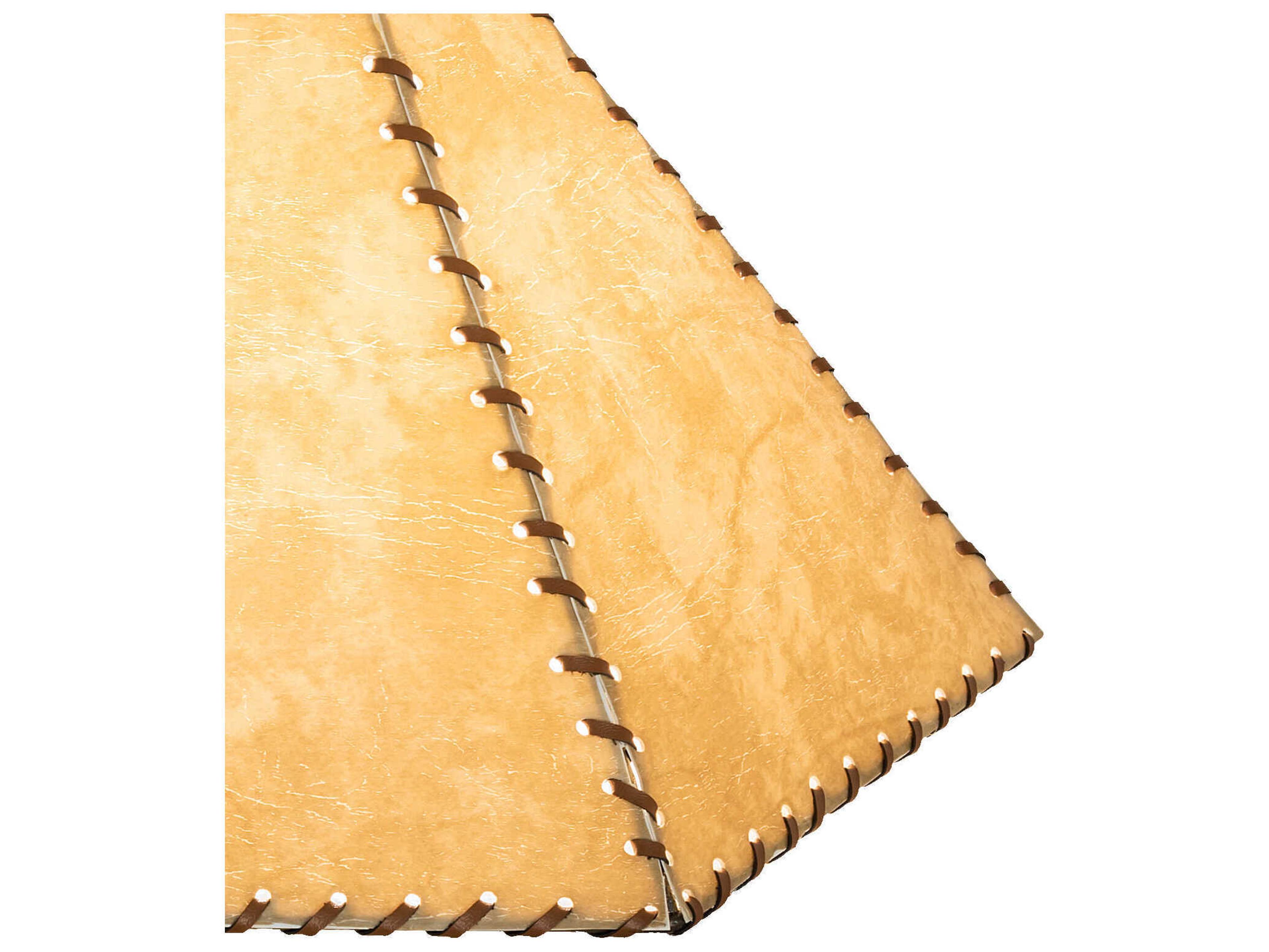 Meyda Beige 16" Fabric & Rawhide Shade