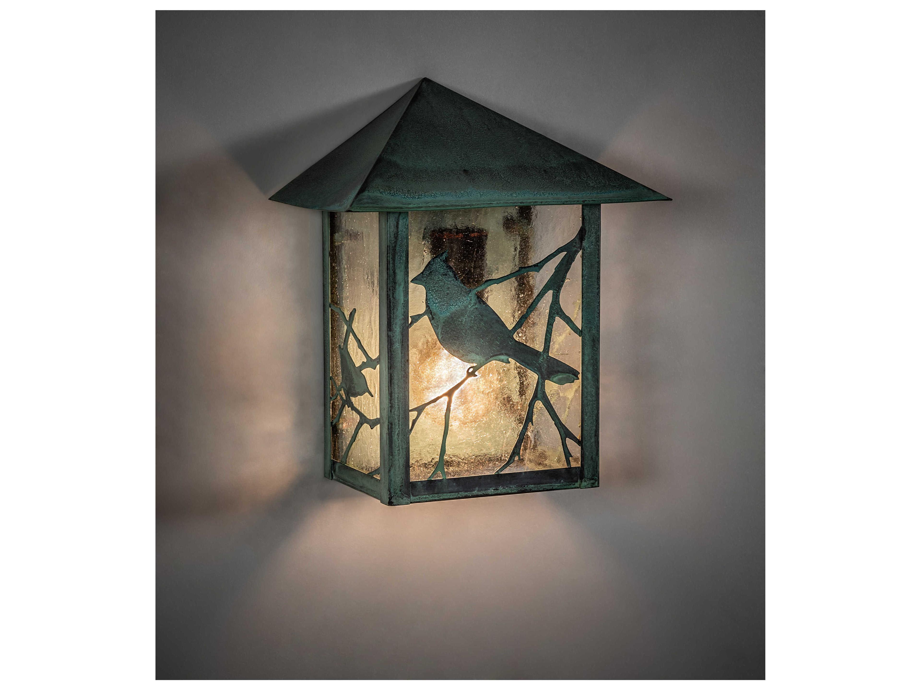 Meyda Seneca Song Bird 1 - Light Glass Outdoor Wall Light