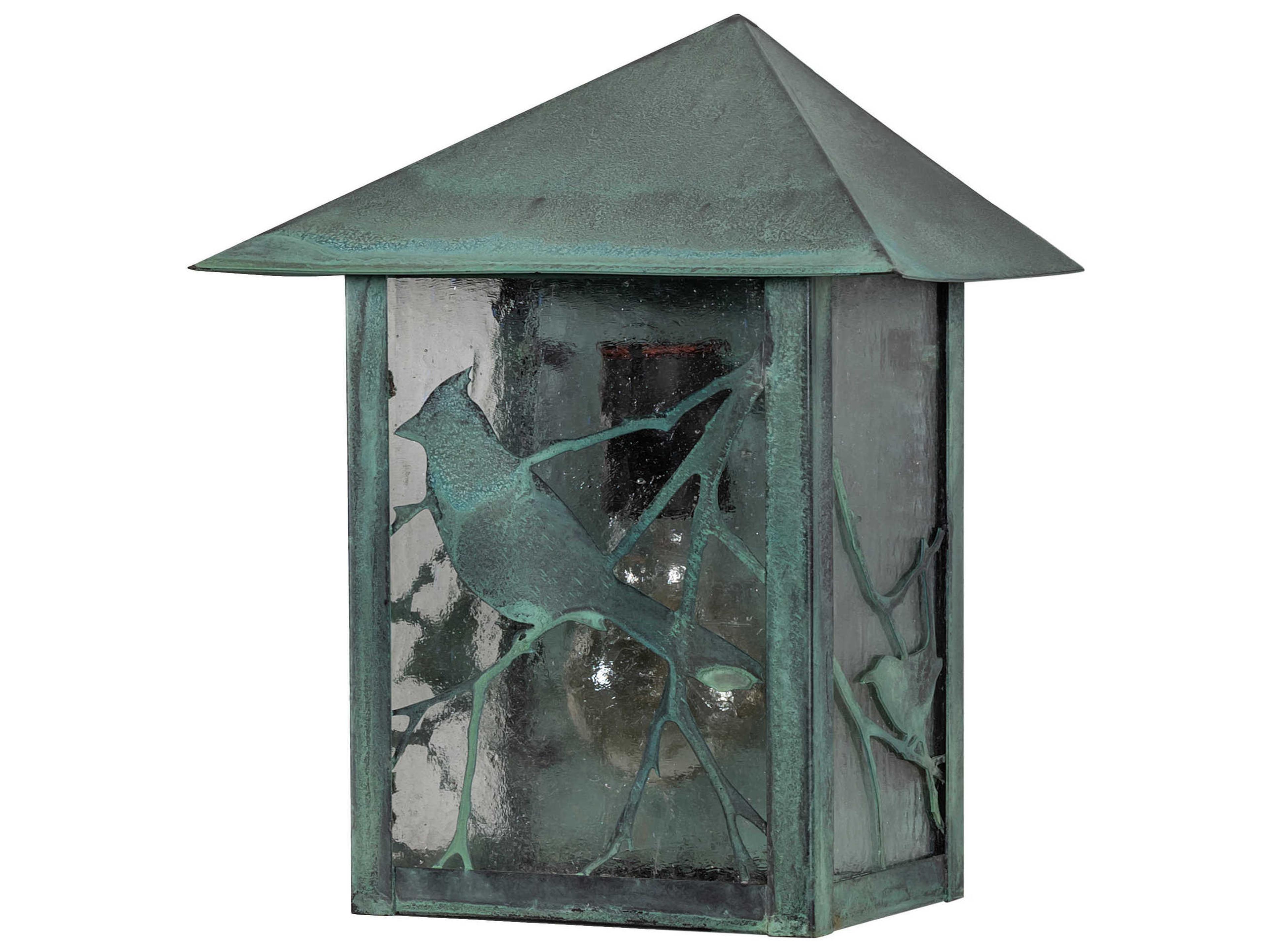 Meyda Seneca Song Bird 1 - Light Glass Outdoor Wall Light