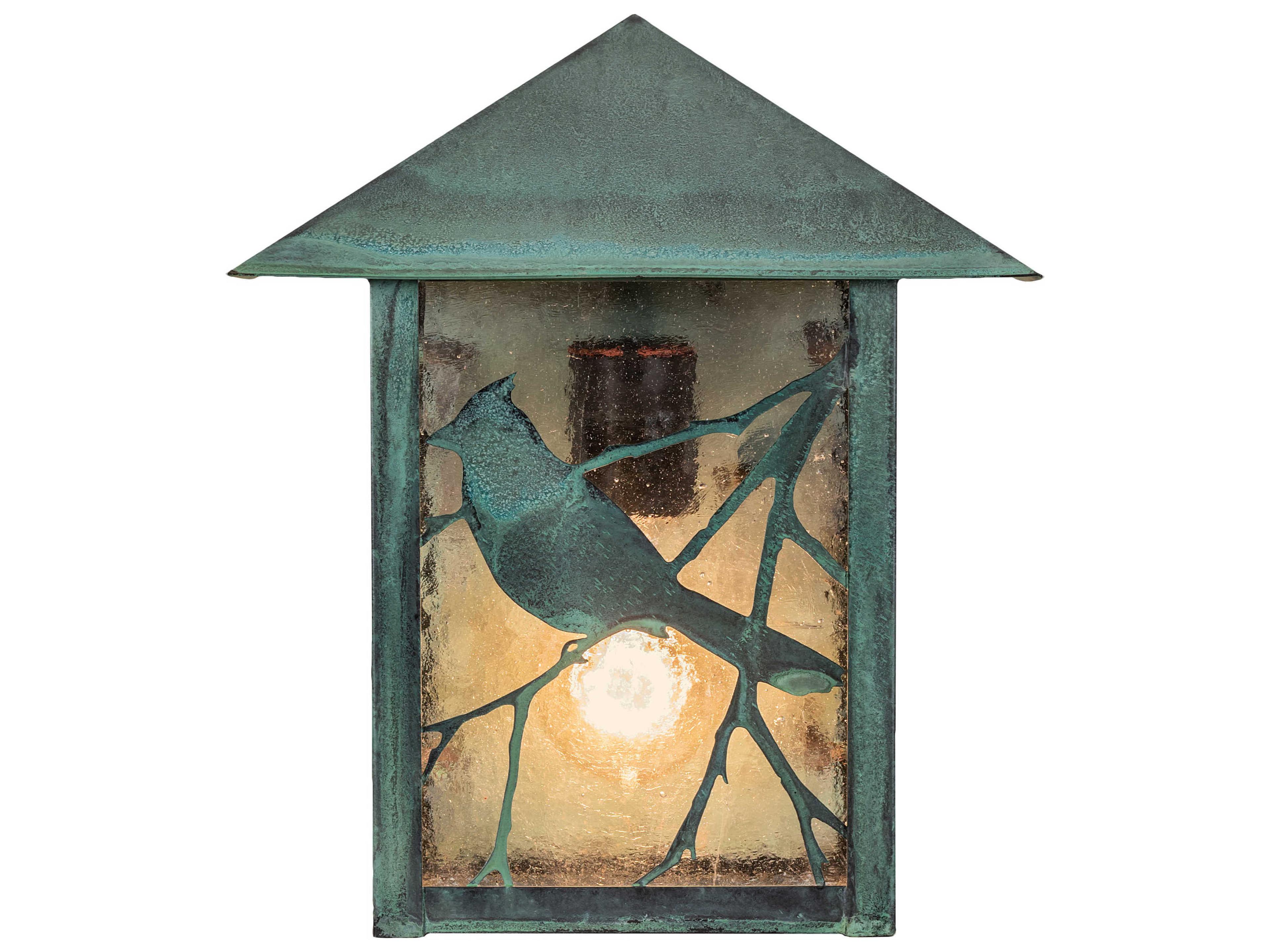Meyda Seneca Song Bird 1 - Light Glass Outdoor Wall Light
