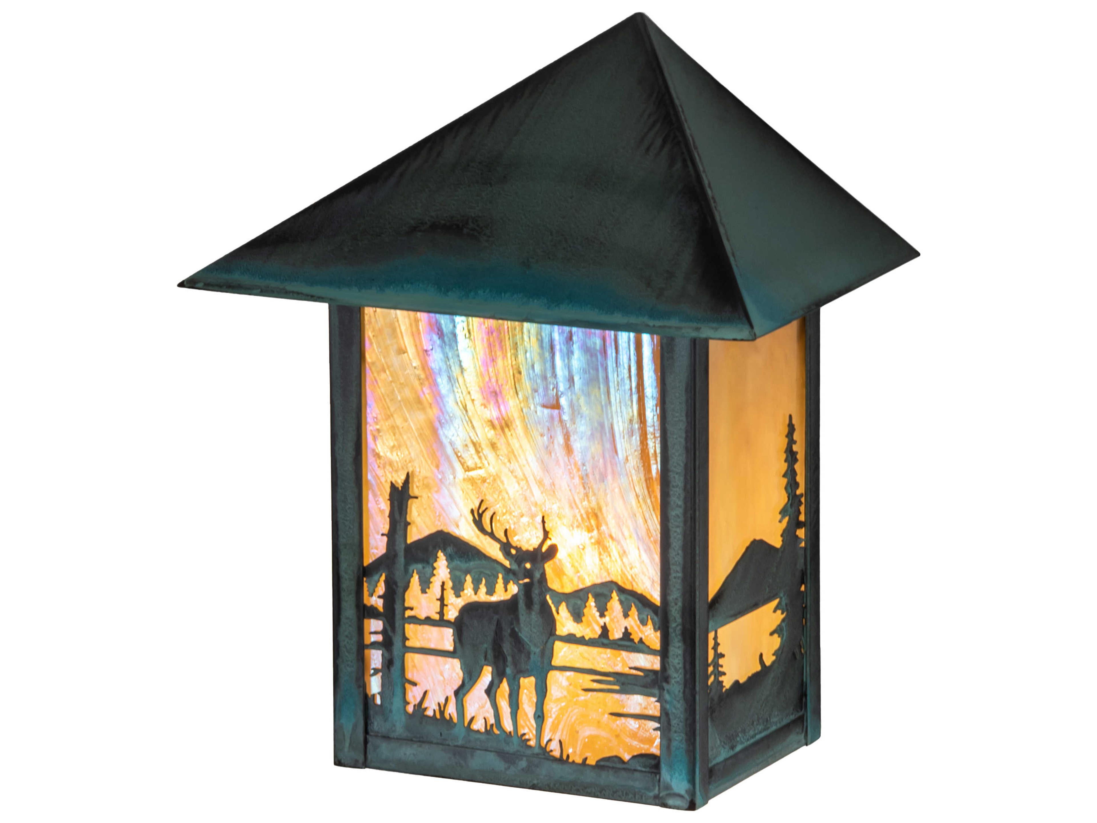 Meyda Seneca 1 - Light Glass Outdoor Wall Light