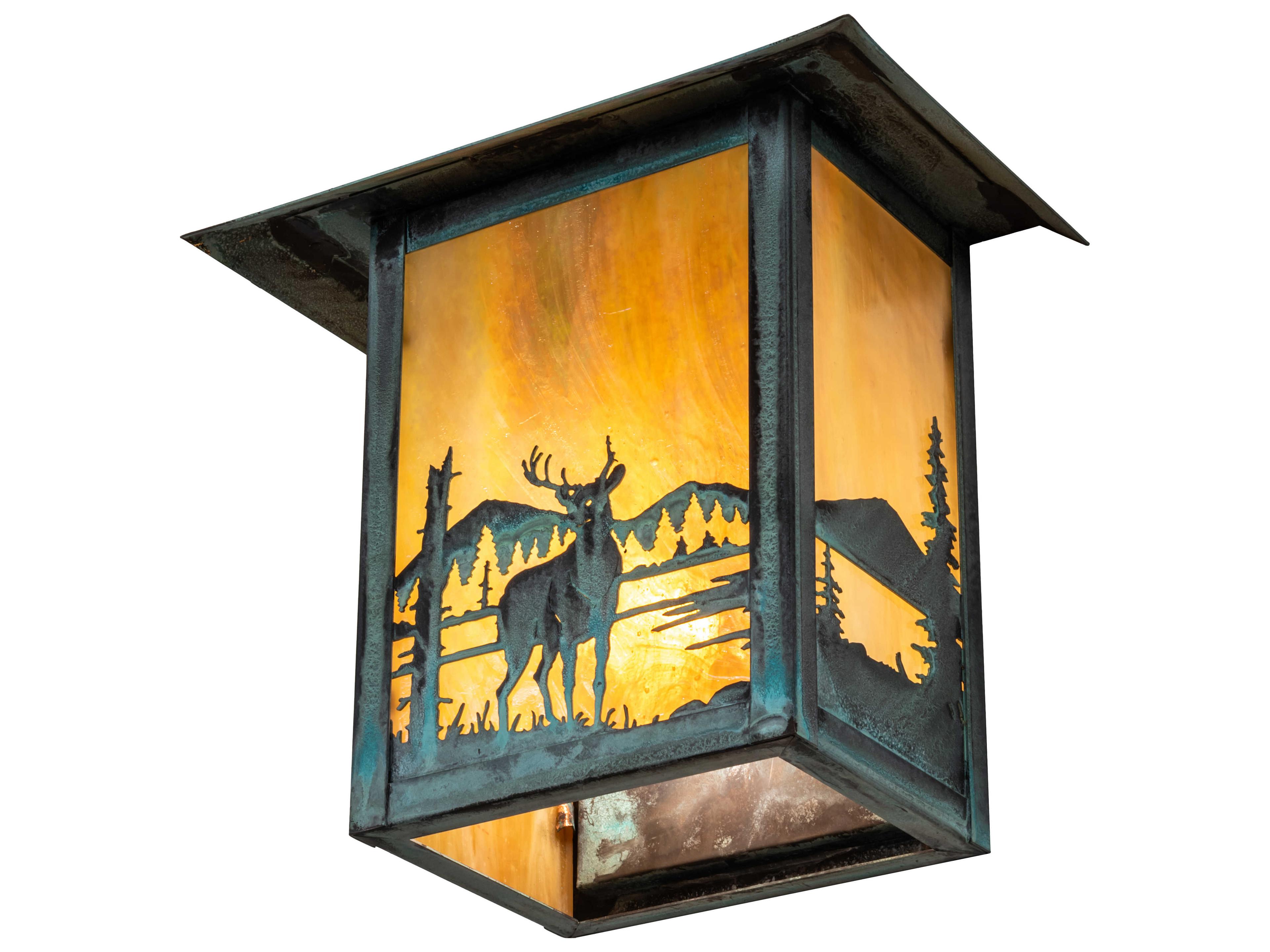 Meyda Seneca 1 - Light Glass Outdoor Wall Light