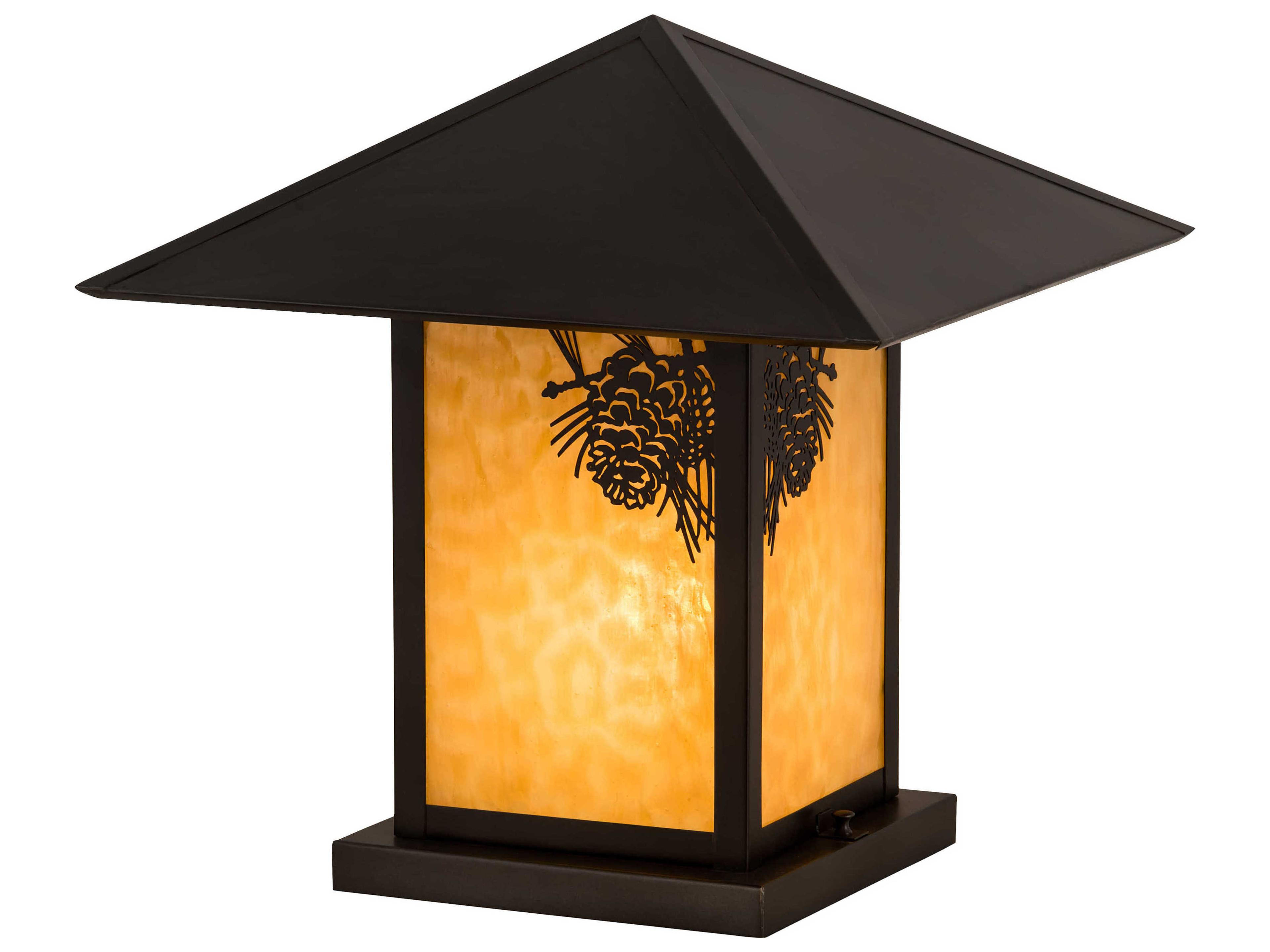 Meyda Seneca Winter Pine 1 - Light Glass Outdoor Pier