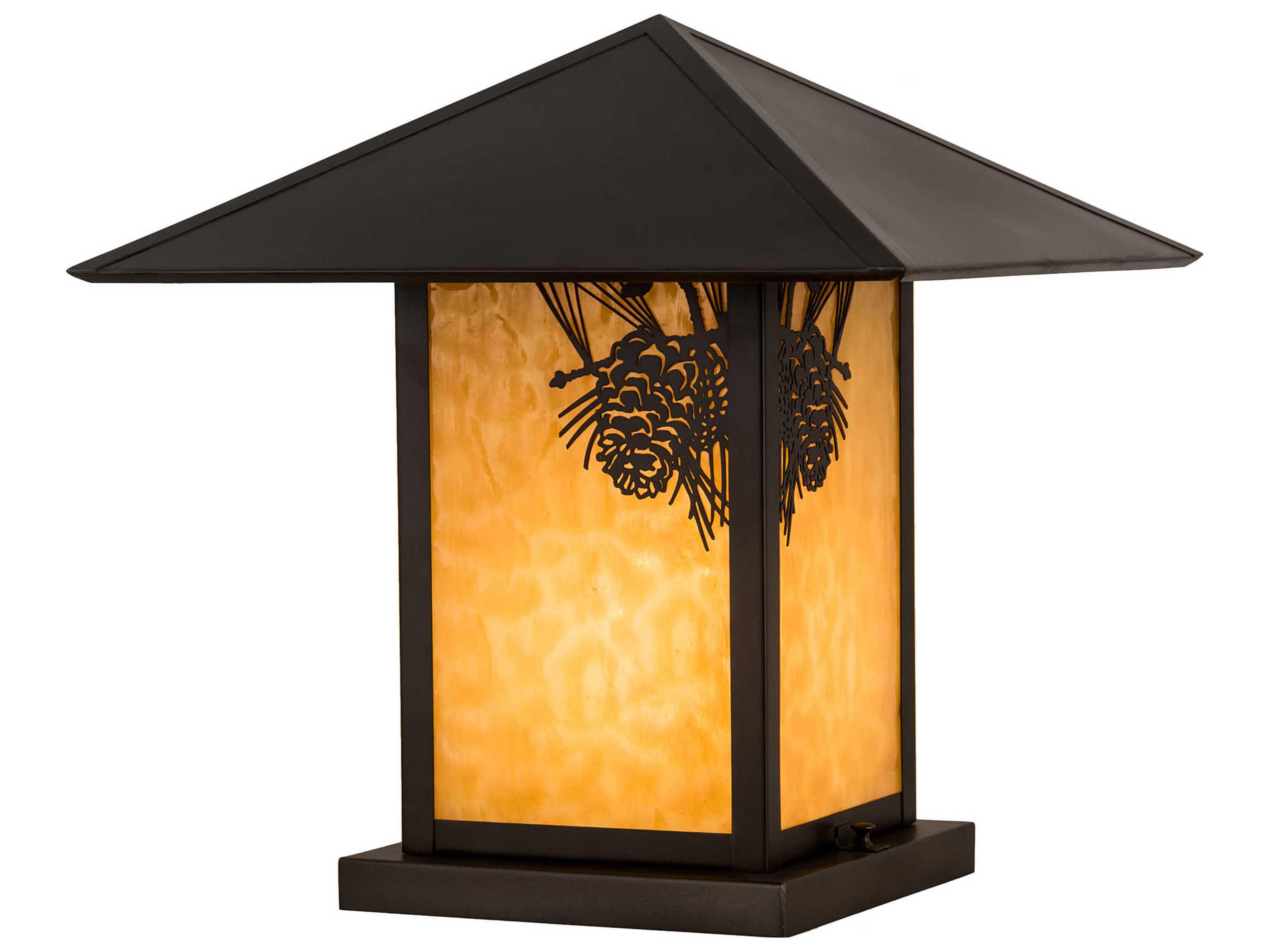 Meyda Seneca Winter Pine 1 - Light Glass Outdoor Pier