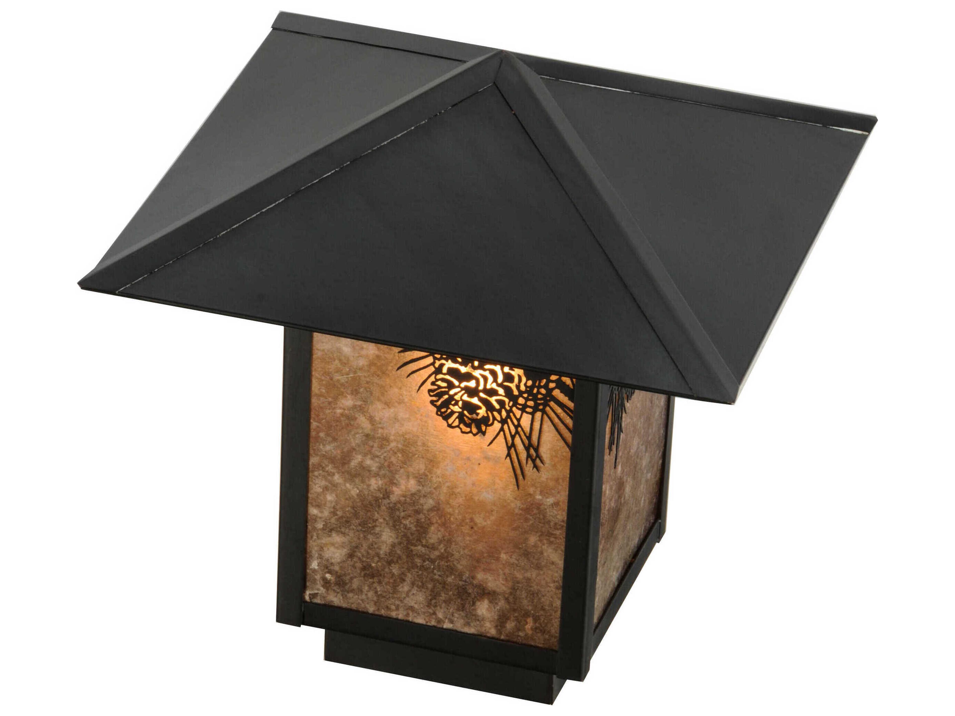 Meyda Seneca Winter Pine Outdoor Post Light