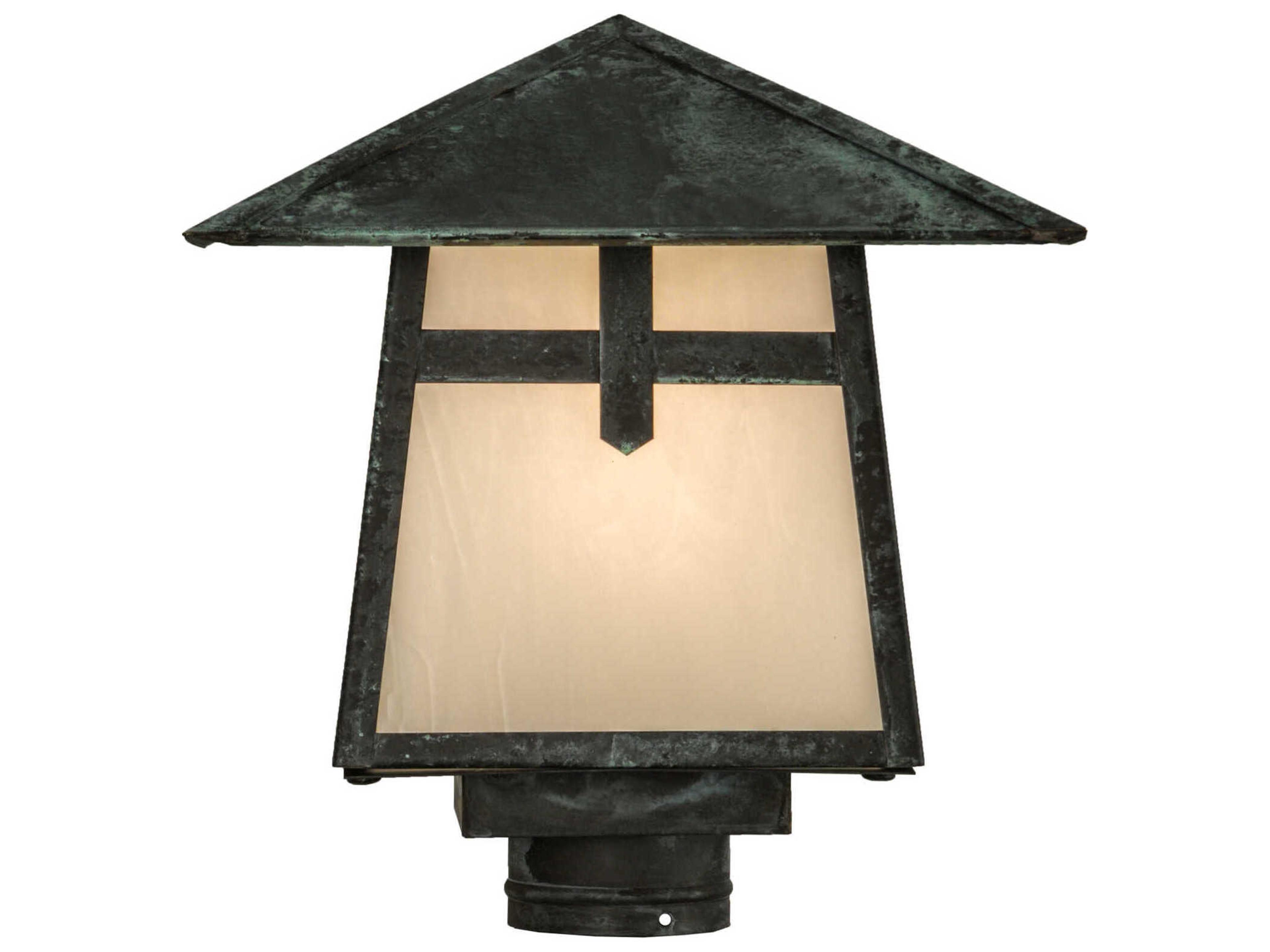 Meyda Stillwater Cross Mission 1 - Light Outdoor Post Light
