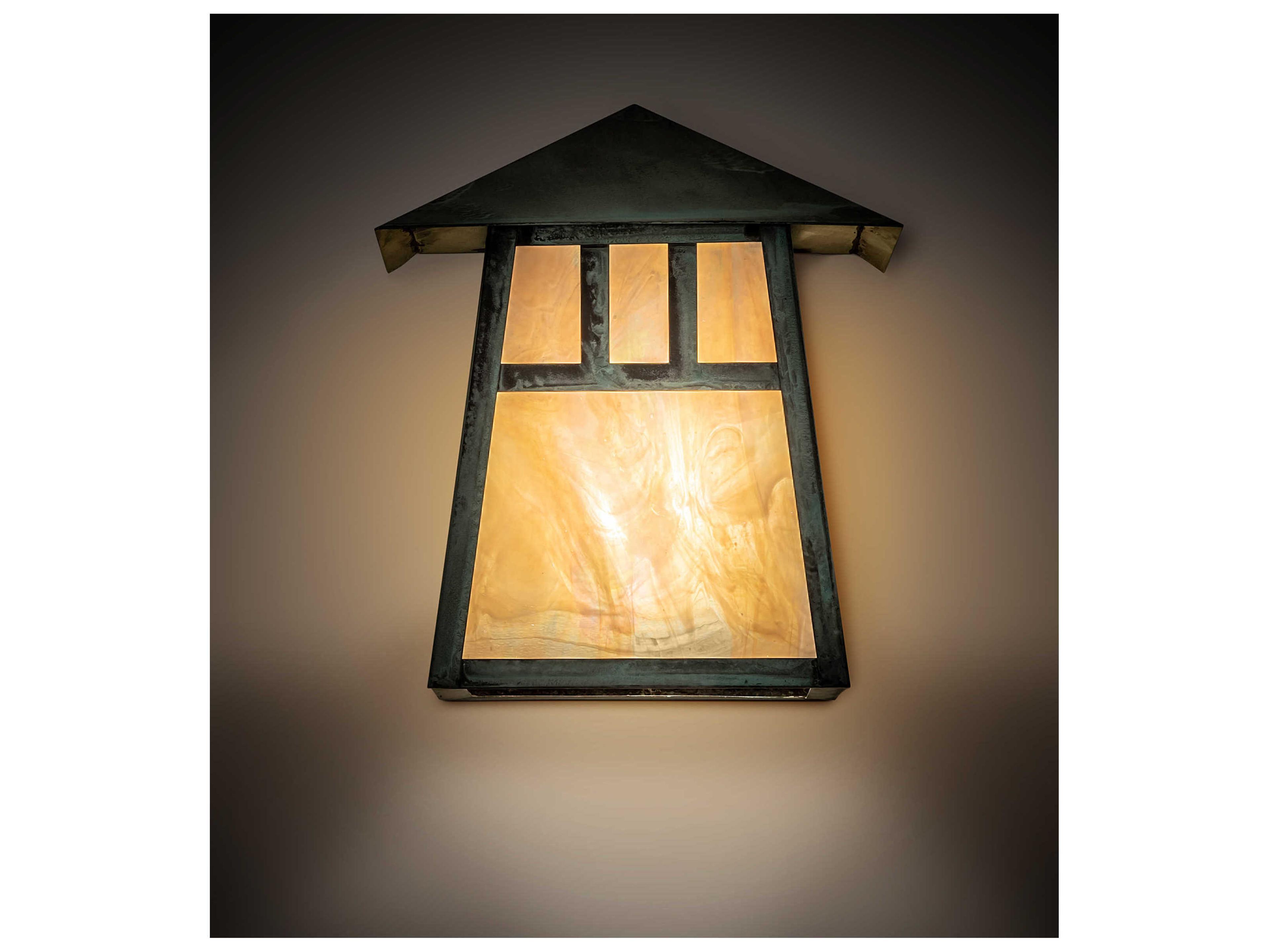 Meyda Stillwater Double Bar Mission 1 - Light Glass Outdoor Wall Light