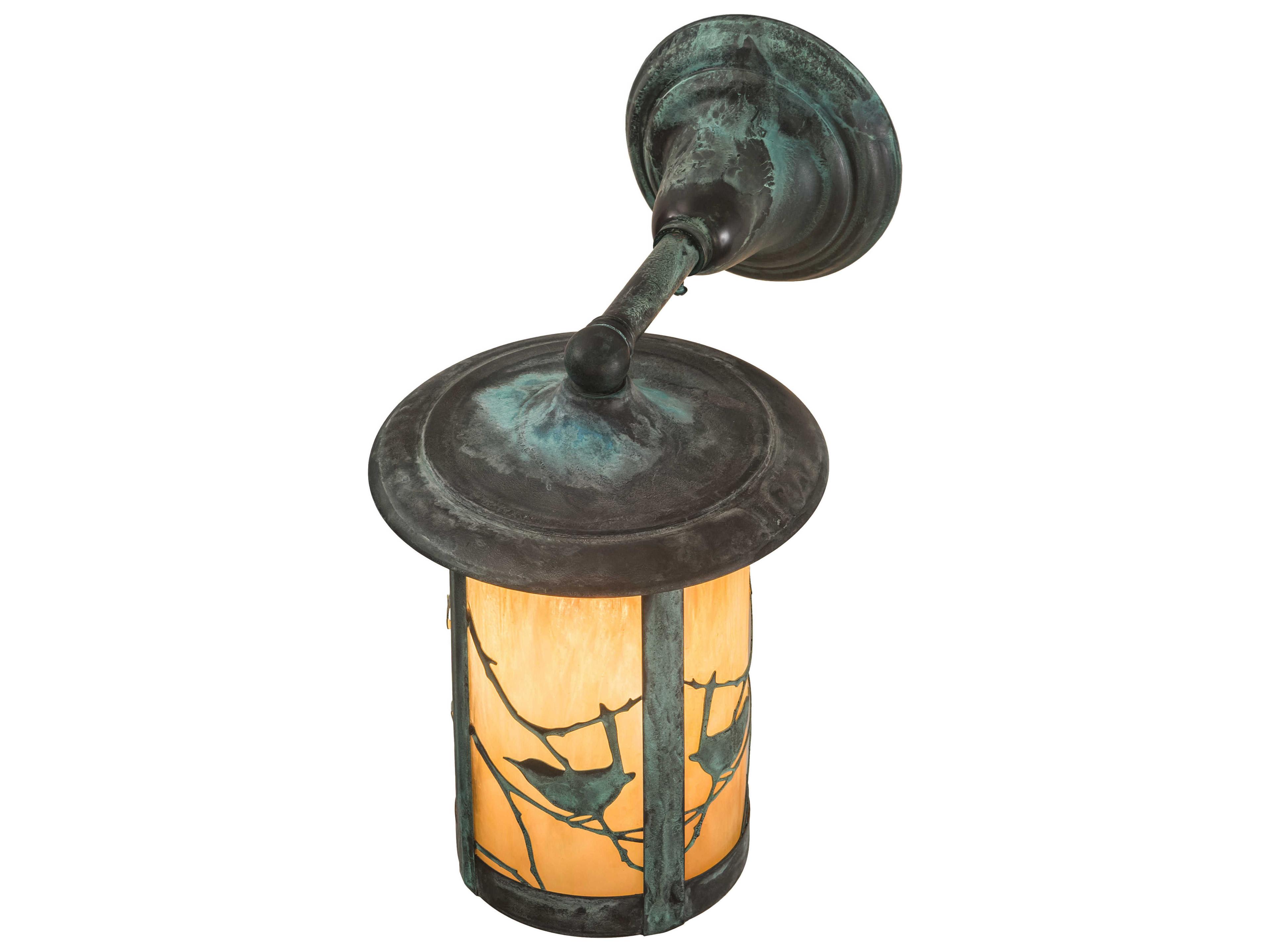 Meyda Fulton 1 - Light Glass Outdoor Wall Light