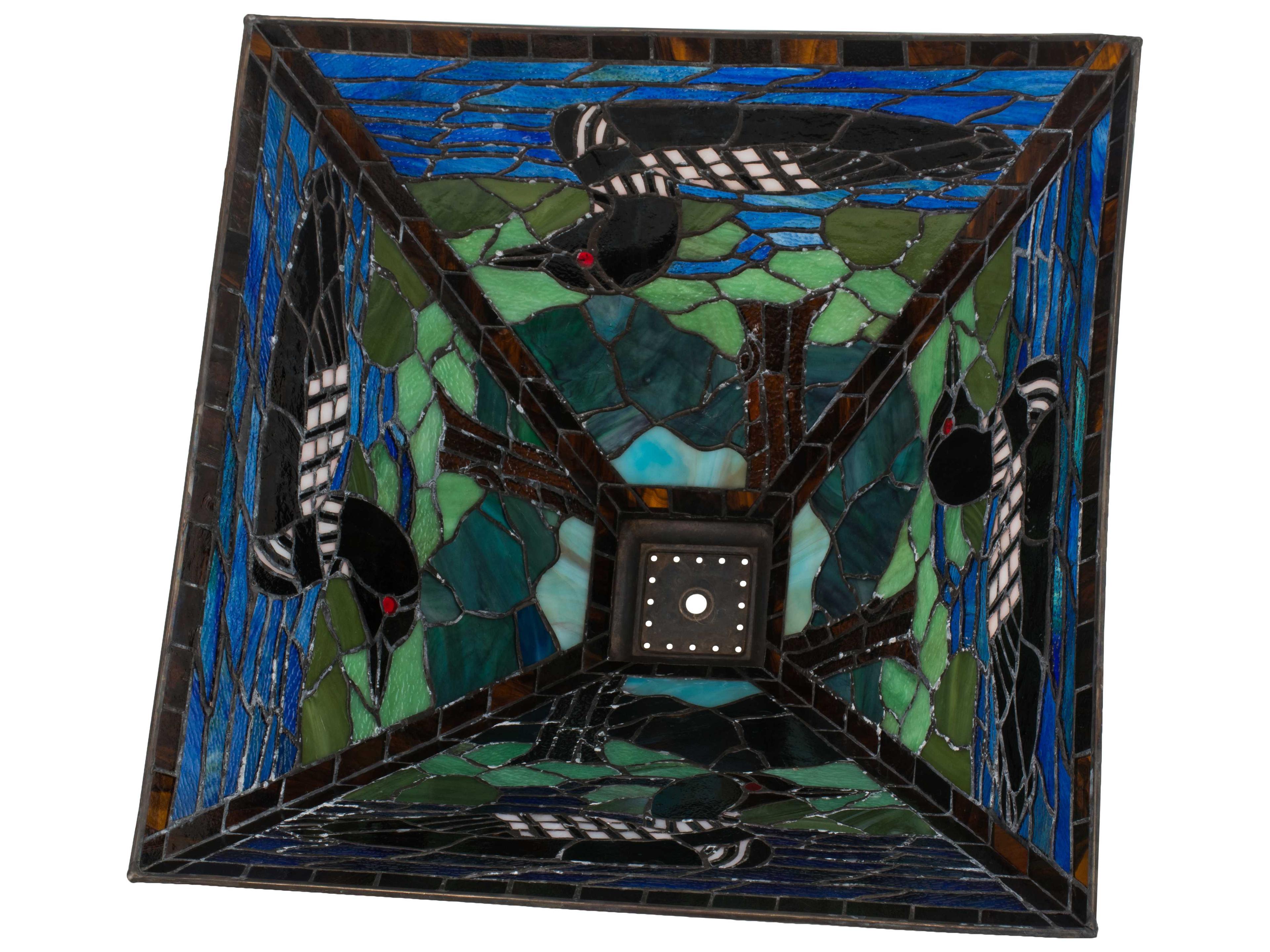 Meyda Loon Lighting Purple and Blue Lodge Shade