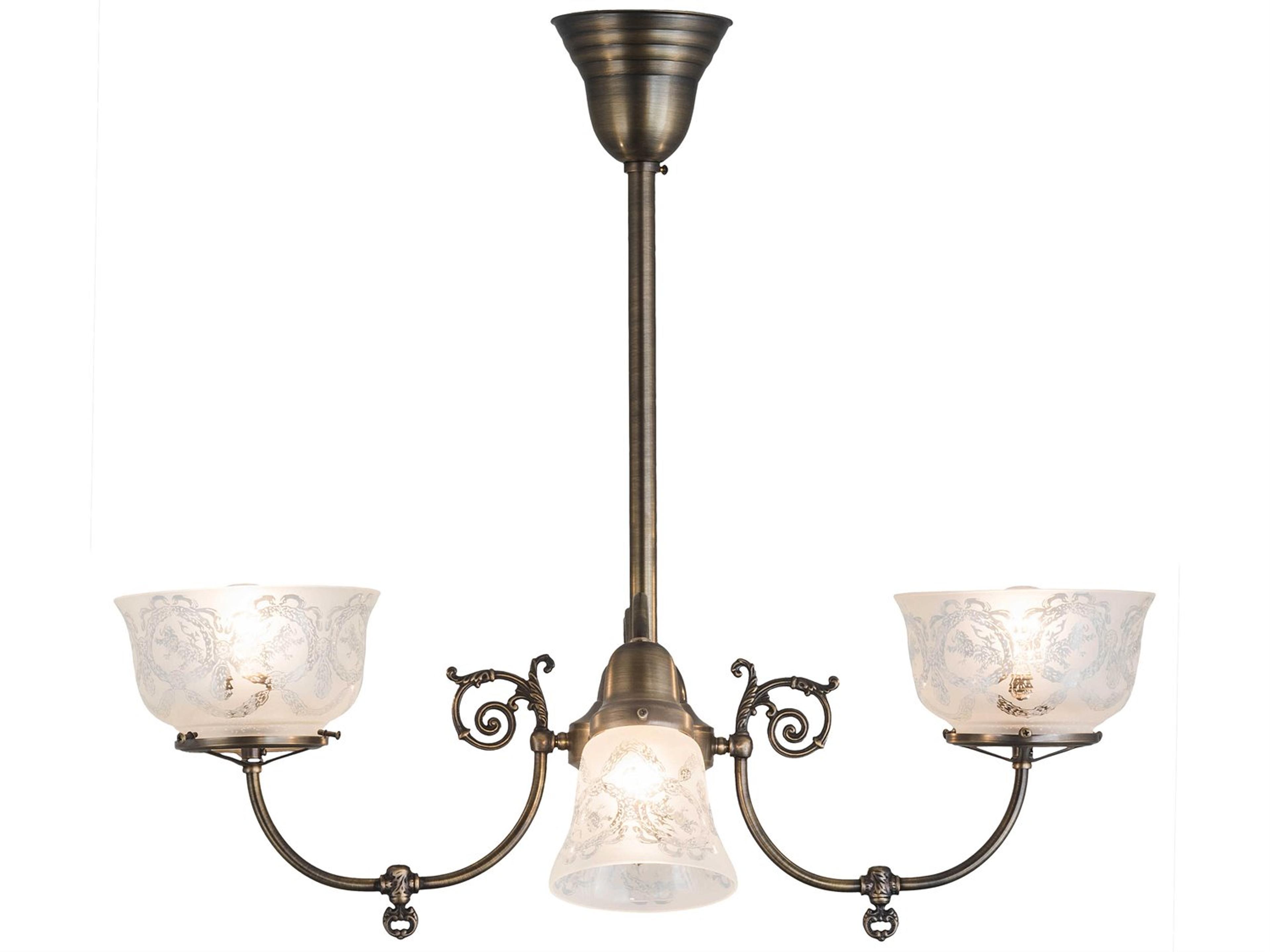 Revival 4-Light Brass Traditional Chandelier