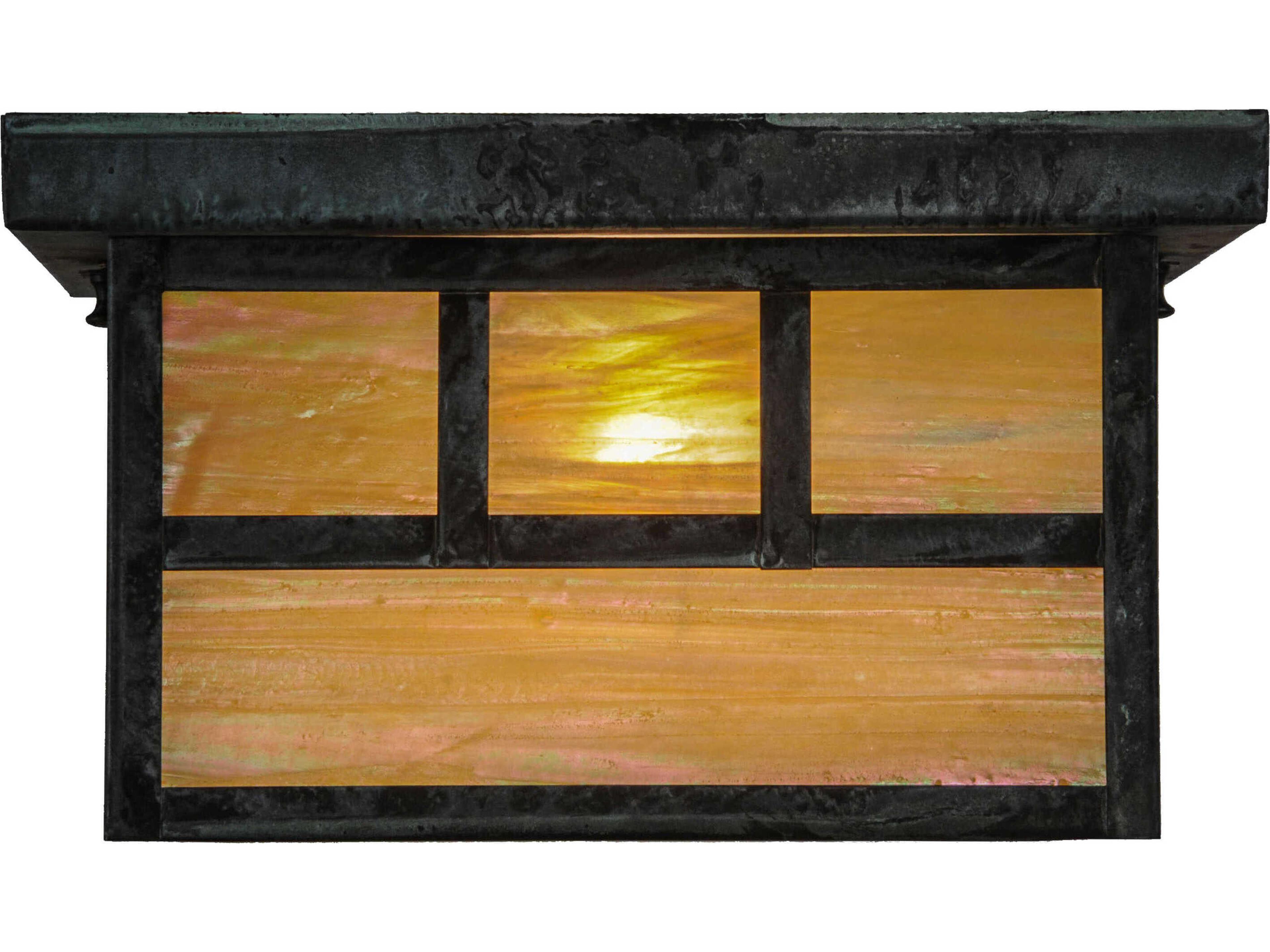 Meyda Hyde Park Double Bar Mission Outdoor Ceiling Light