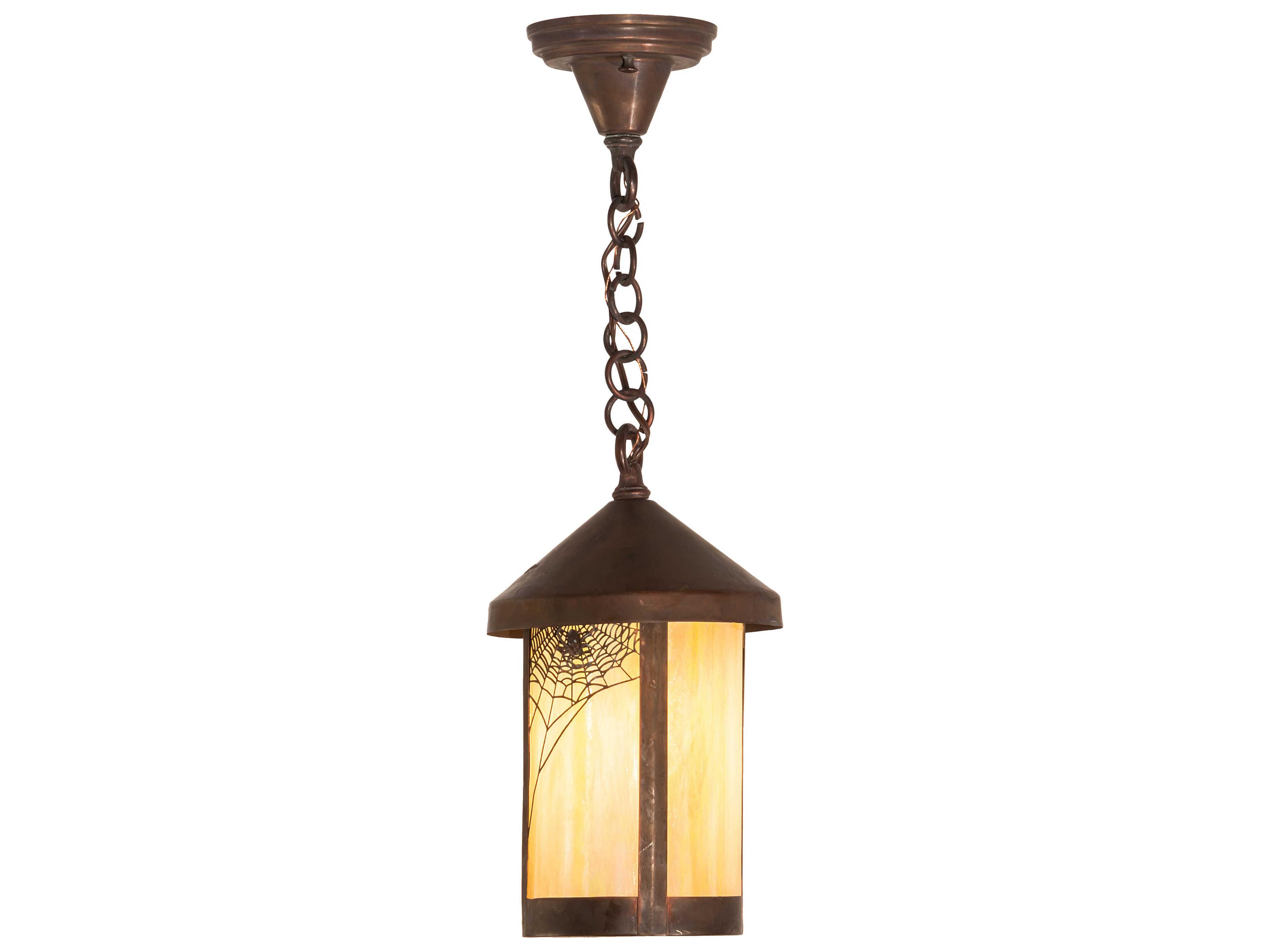 Meyda Fulton 1 - Light Glass Outdoor Hanging Light