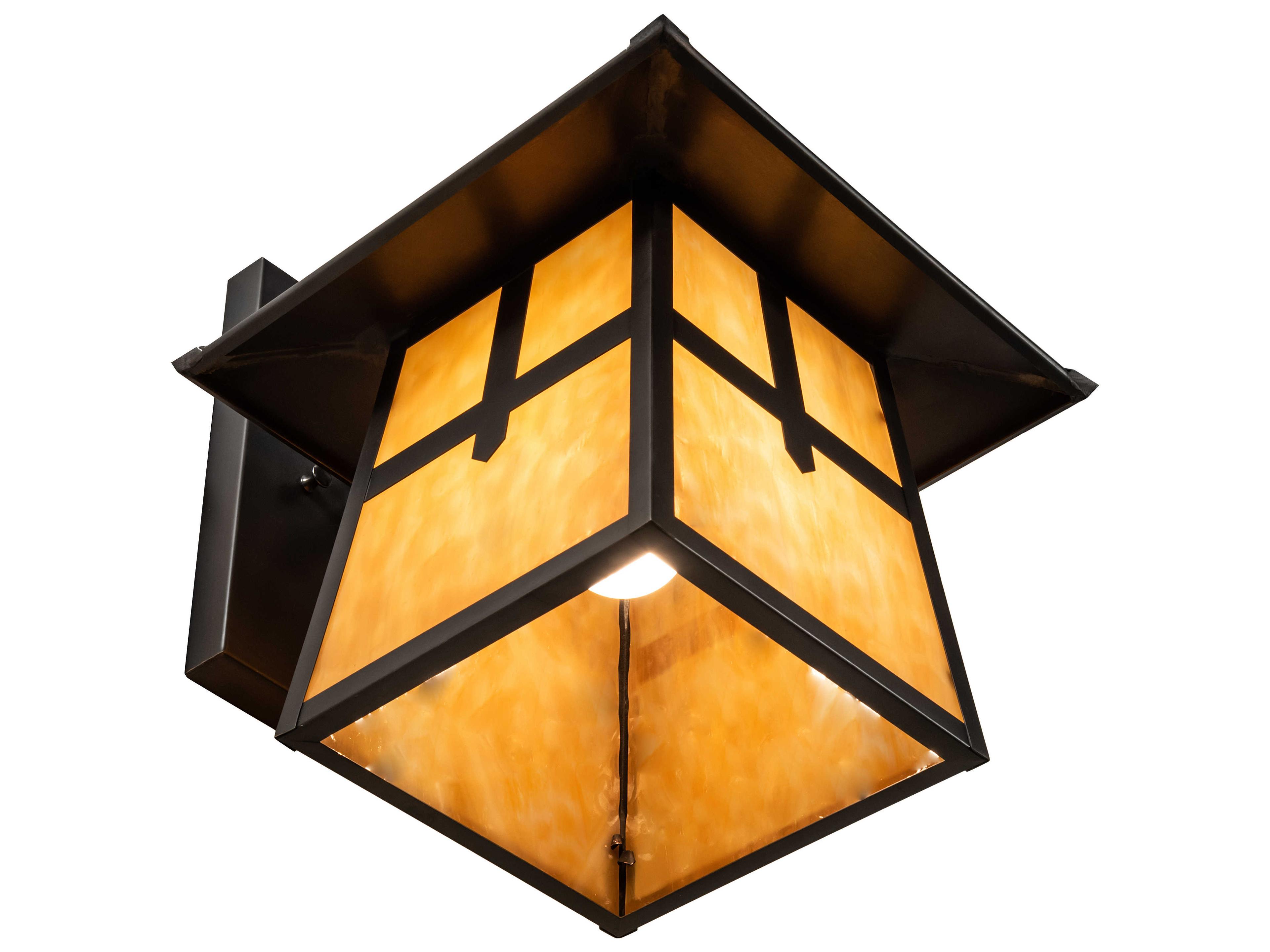 Meyda Stillwater Cross Mission 1 - Light Glass Outdoor Wall Light